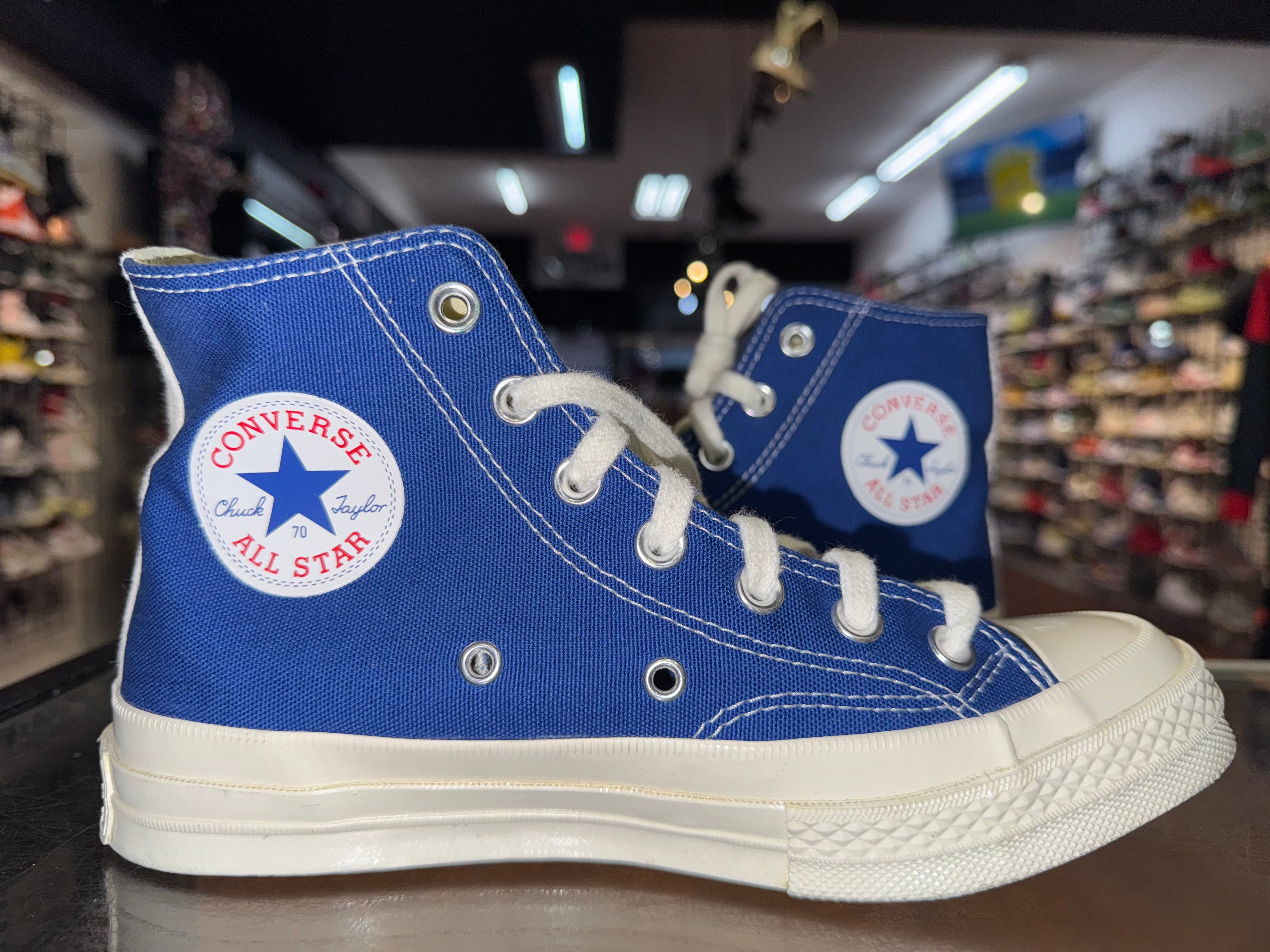 Size 5.5 Converse Comme Des Garcons "Blue"