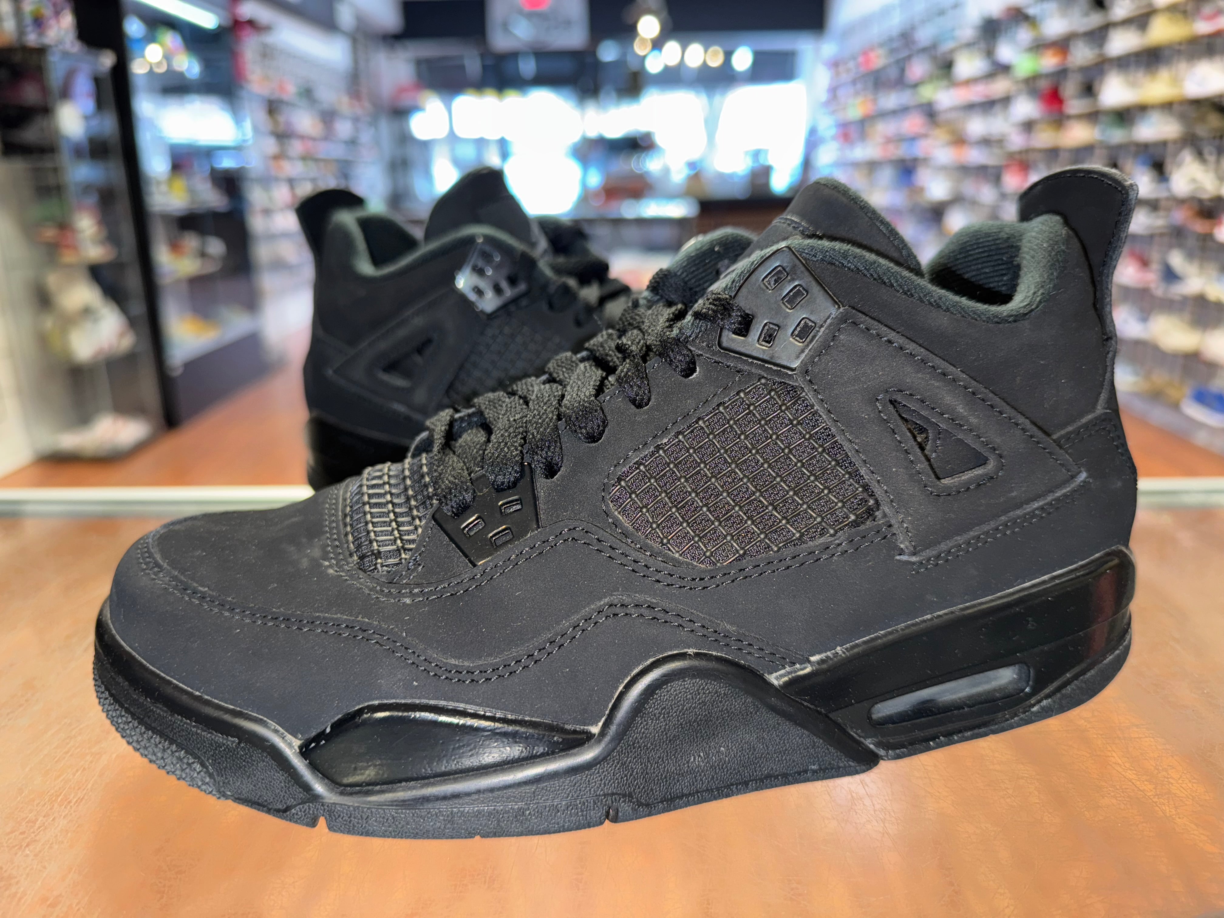 Size 6.5y Air Jordan 4 "Black Cat"