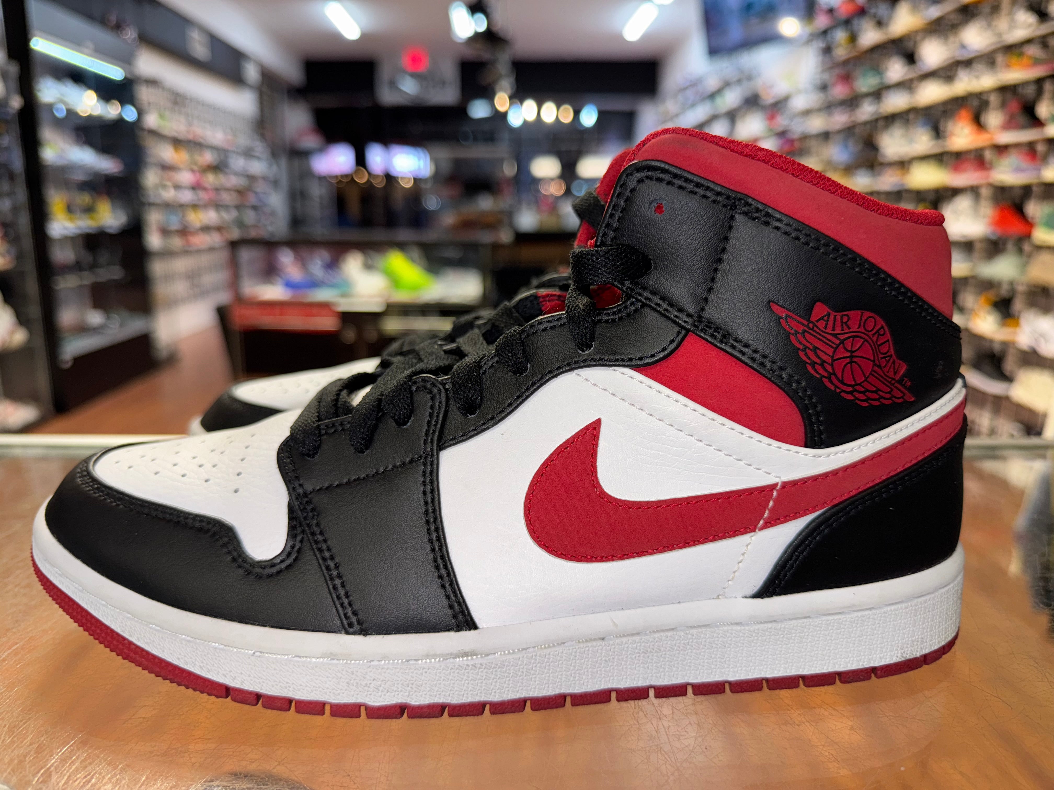 Size 8.5 Air Jordan 1 Mid "Gym Red Black White"