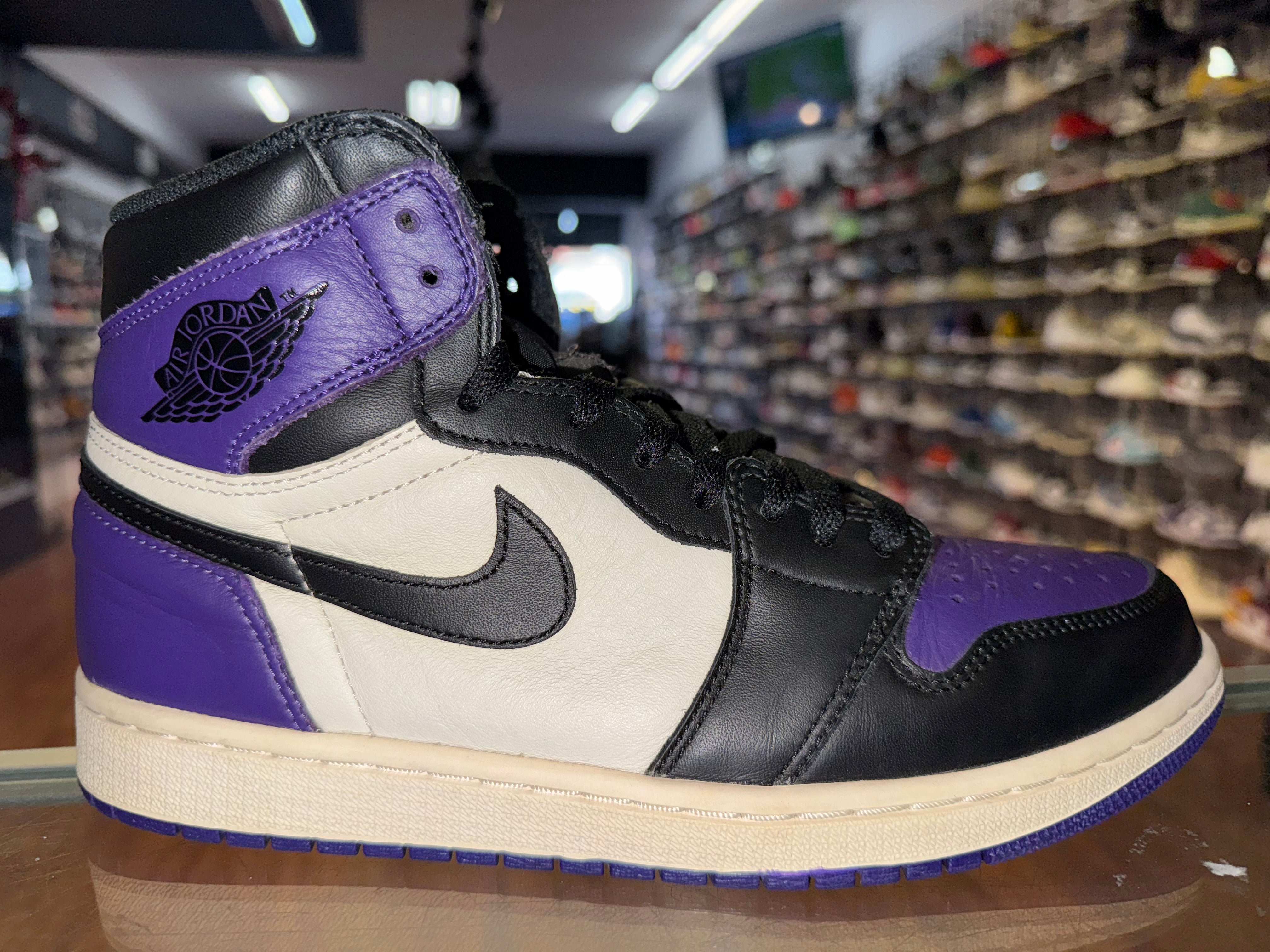 Size 9.5 Air Jordan 1 “Court Purple”