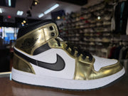 Size 8.5 Air Jordan 1 Mid "Metallic Gold"