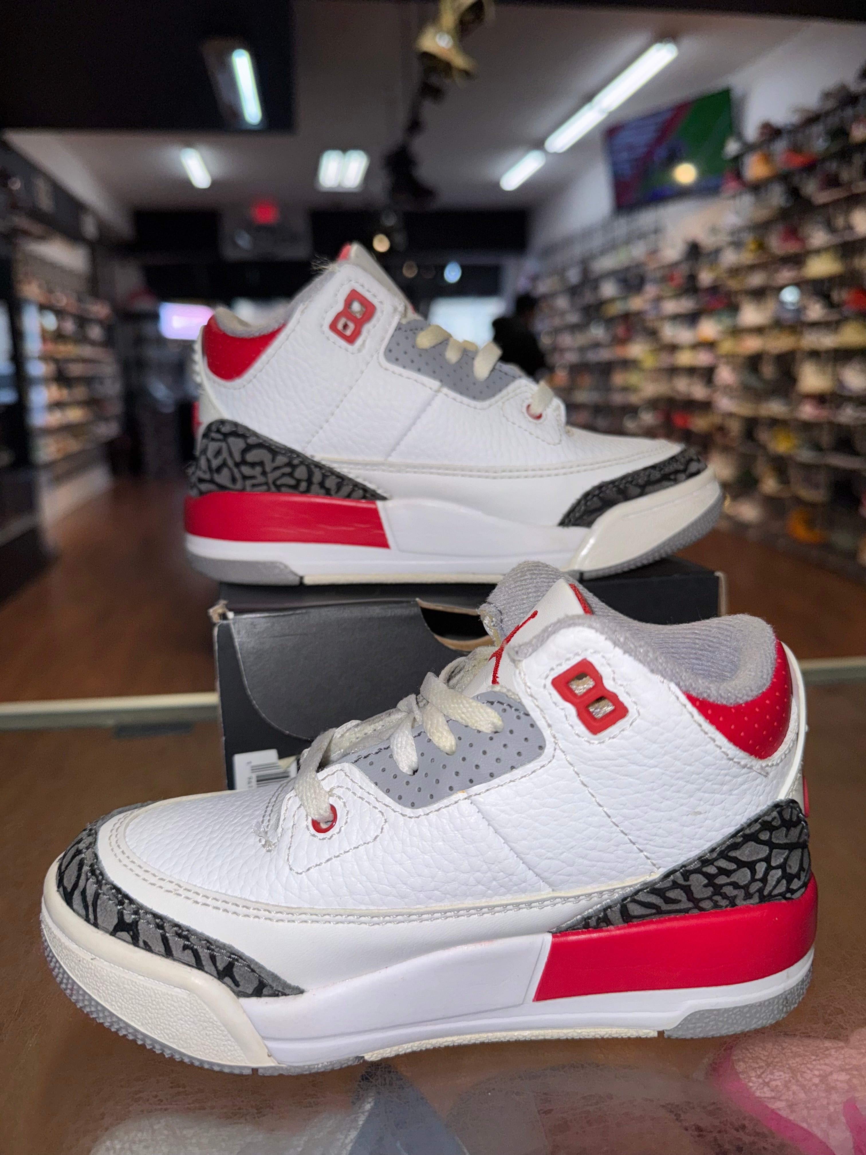 Size 11c Air Jordan 3 “Fire Red” (PS)