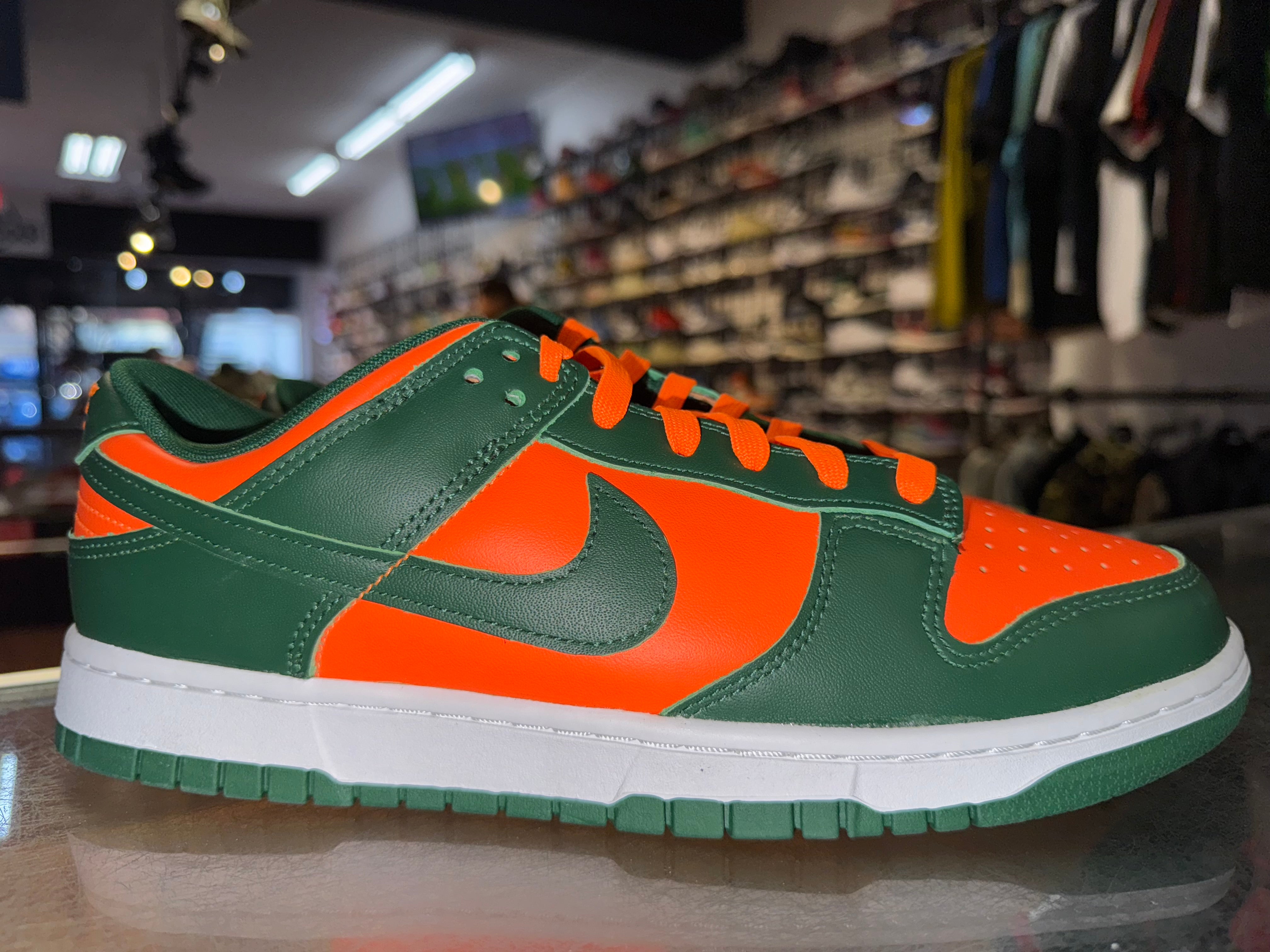 Size 11 Dunk Low "Miami Hurricanes" Brand New