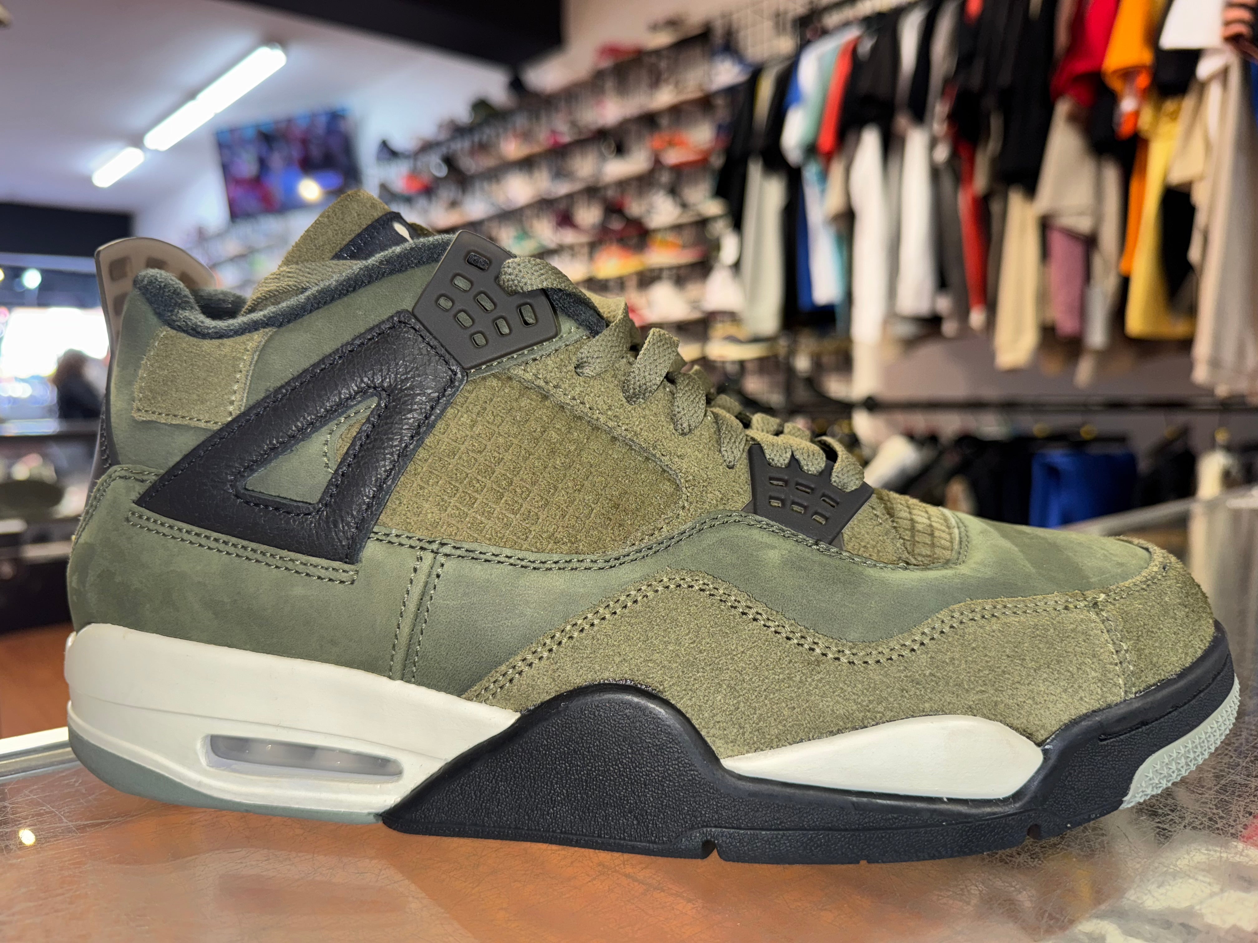 Size 13 Air Jordan 4 Craft "Olive"