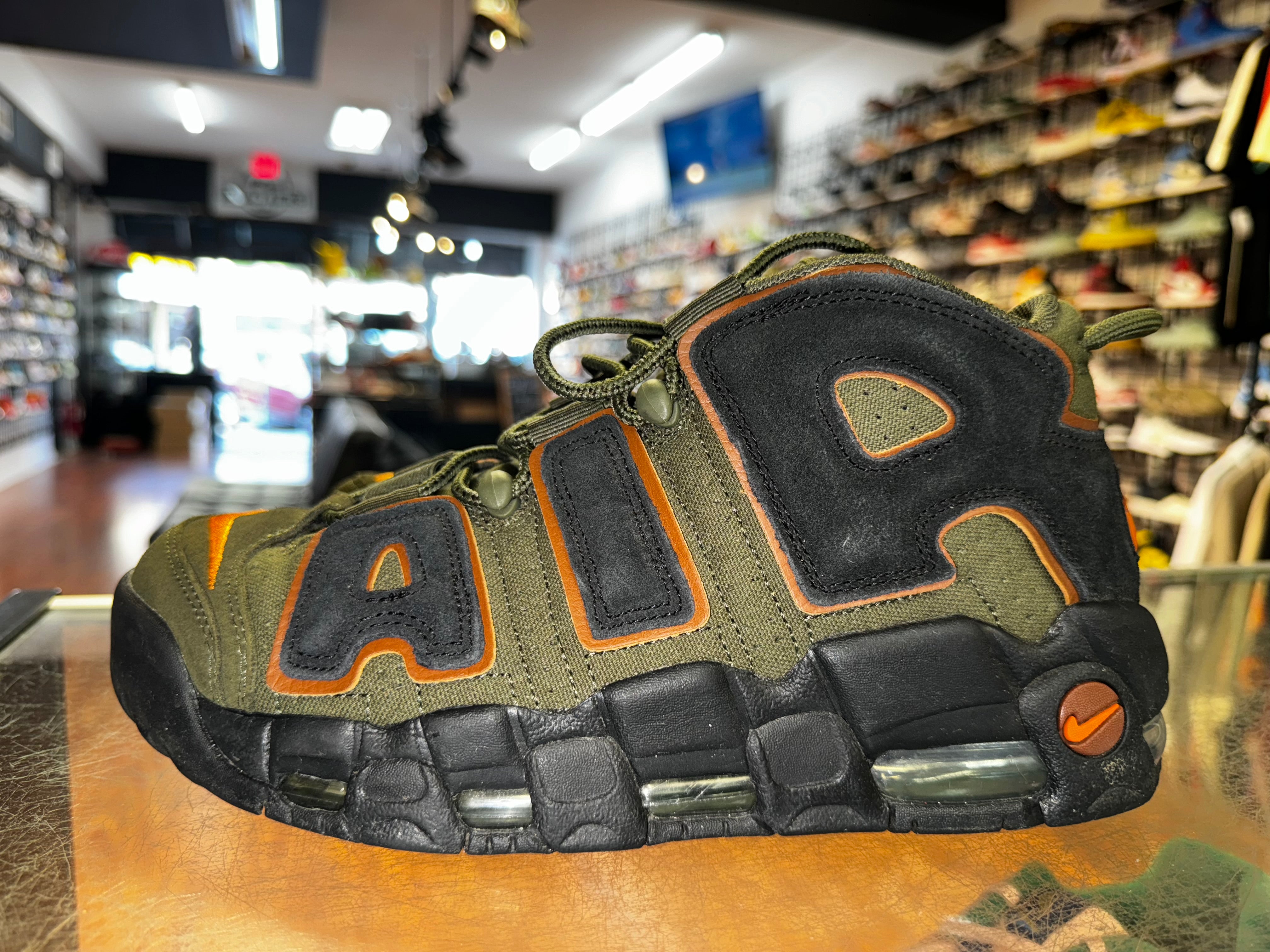 Size 8 Air More Uptempo 96 "Cargo Khaki"