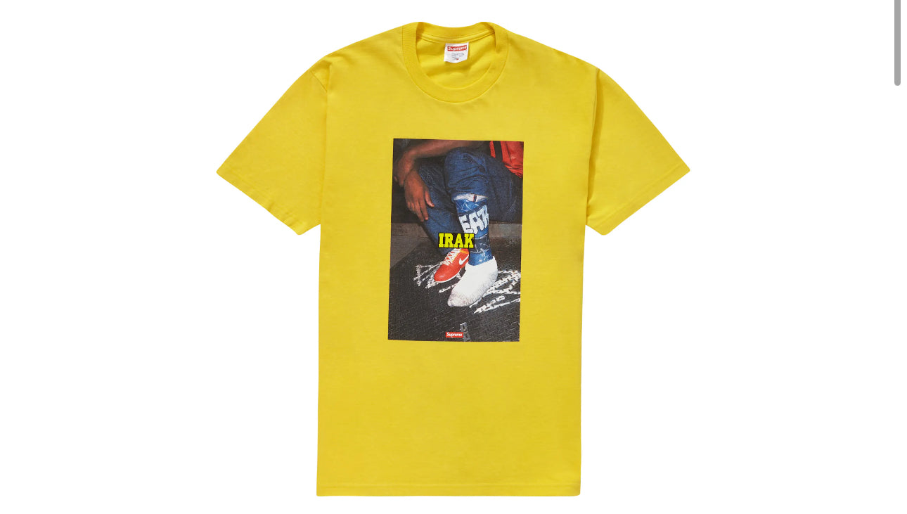 X-Large Supreme IRAK T Shirt “Yellow”