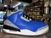 Size 9.5 Air Jordan 3 "Varsity Royal Cement"