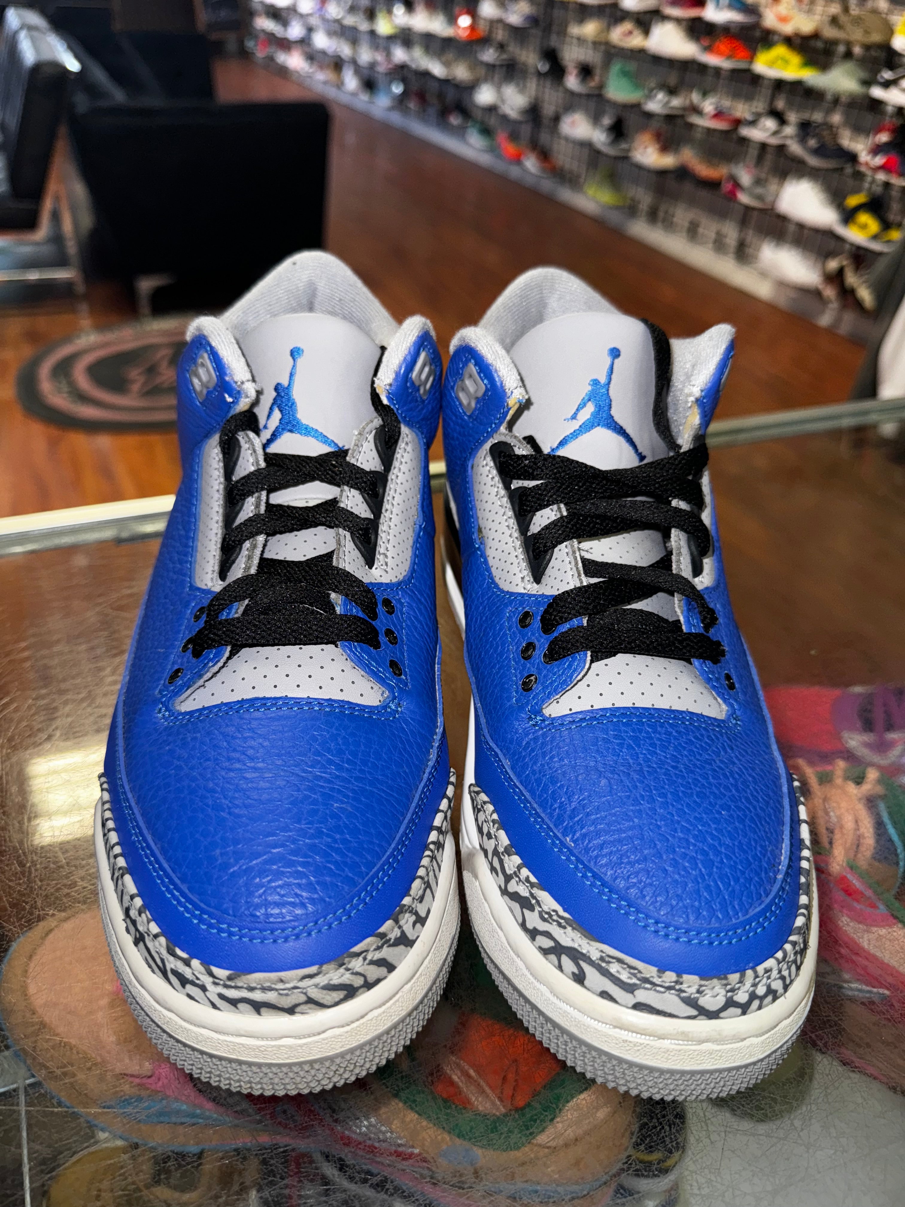 Size 9.5 Air Jordan 3 "Varsity Royal Cement"