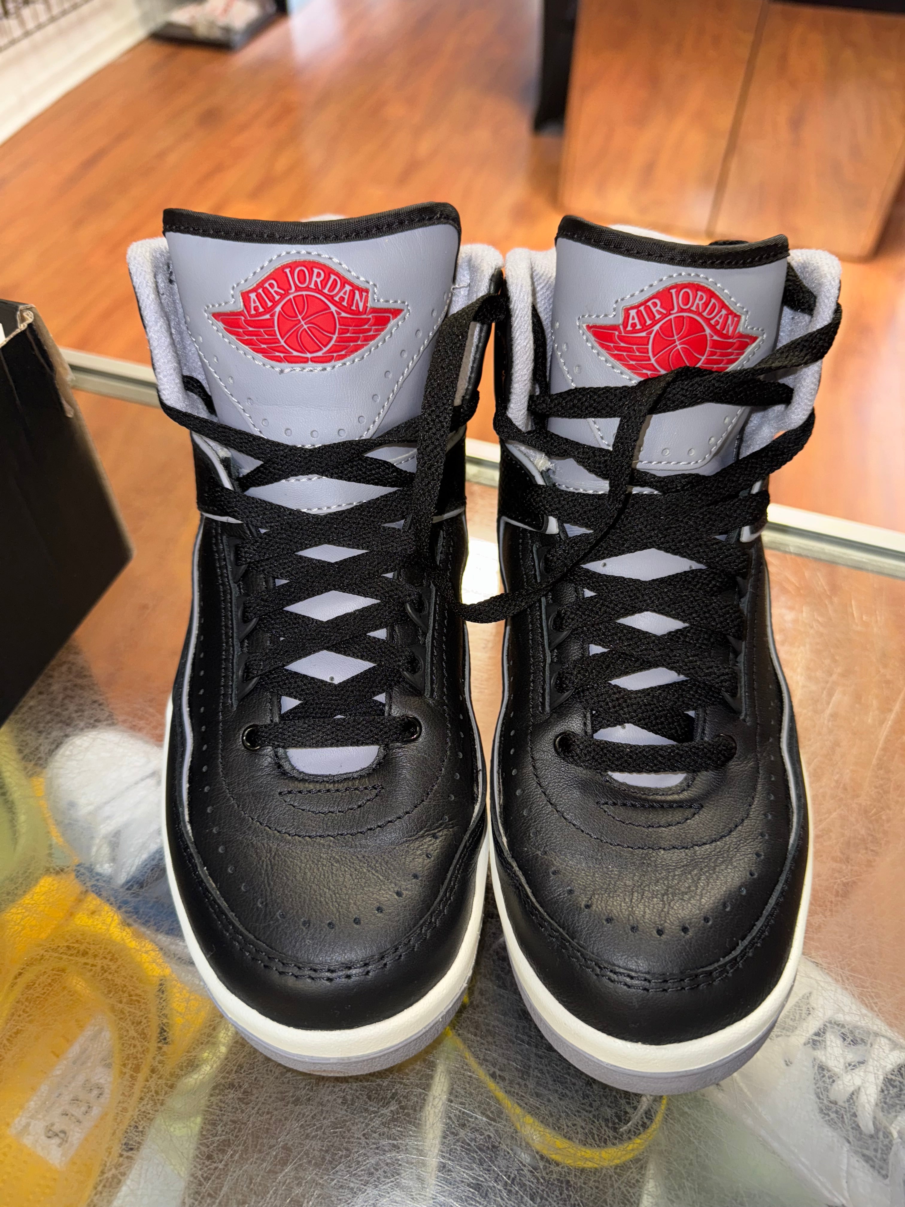 Size 6y Air Jordan 2 "Black Cement"