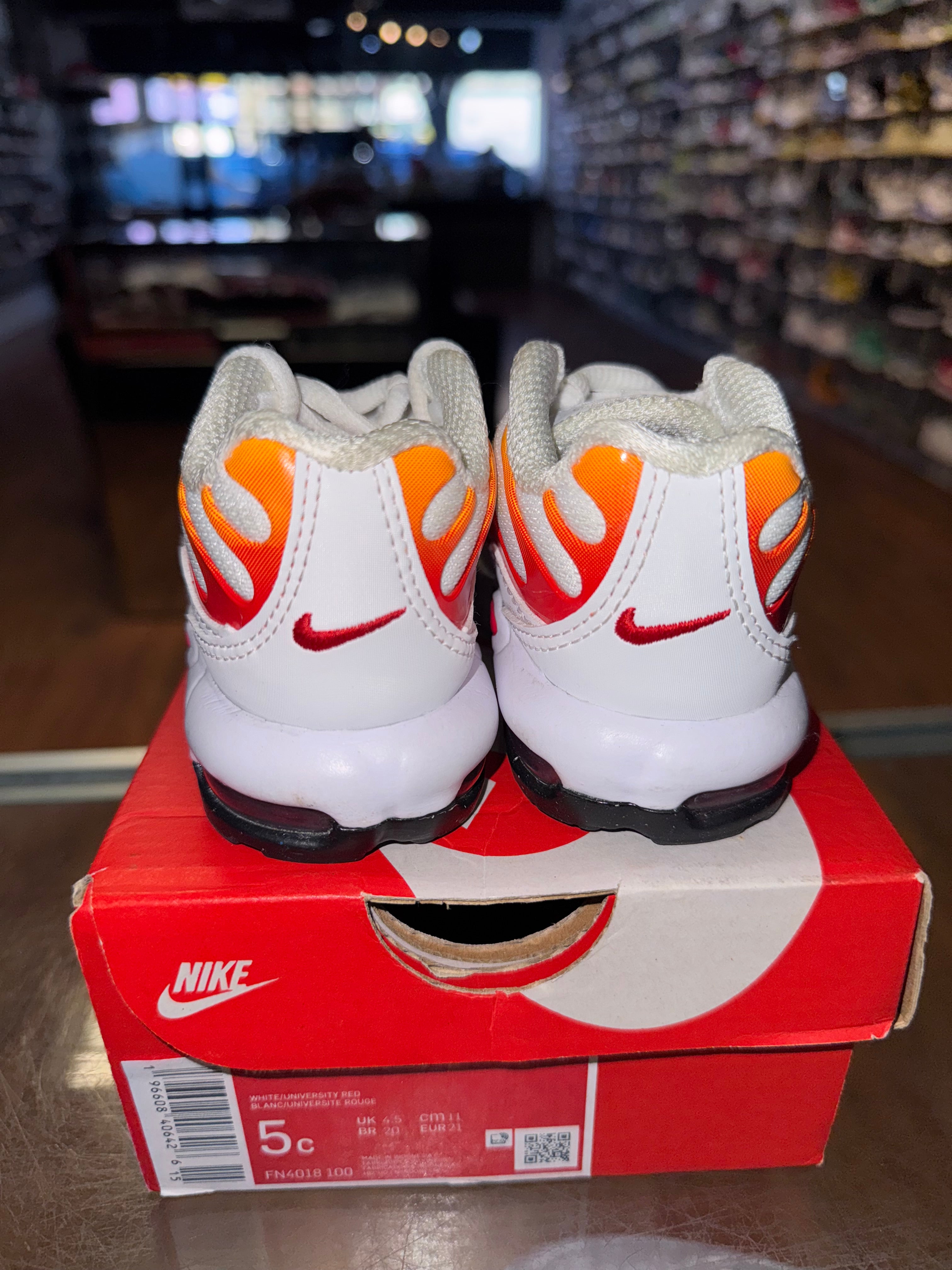 Size 5c Air Max Plus “Fire Red” (TD)