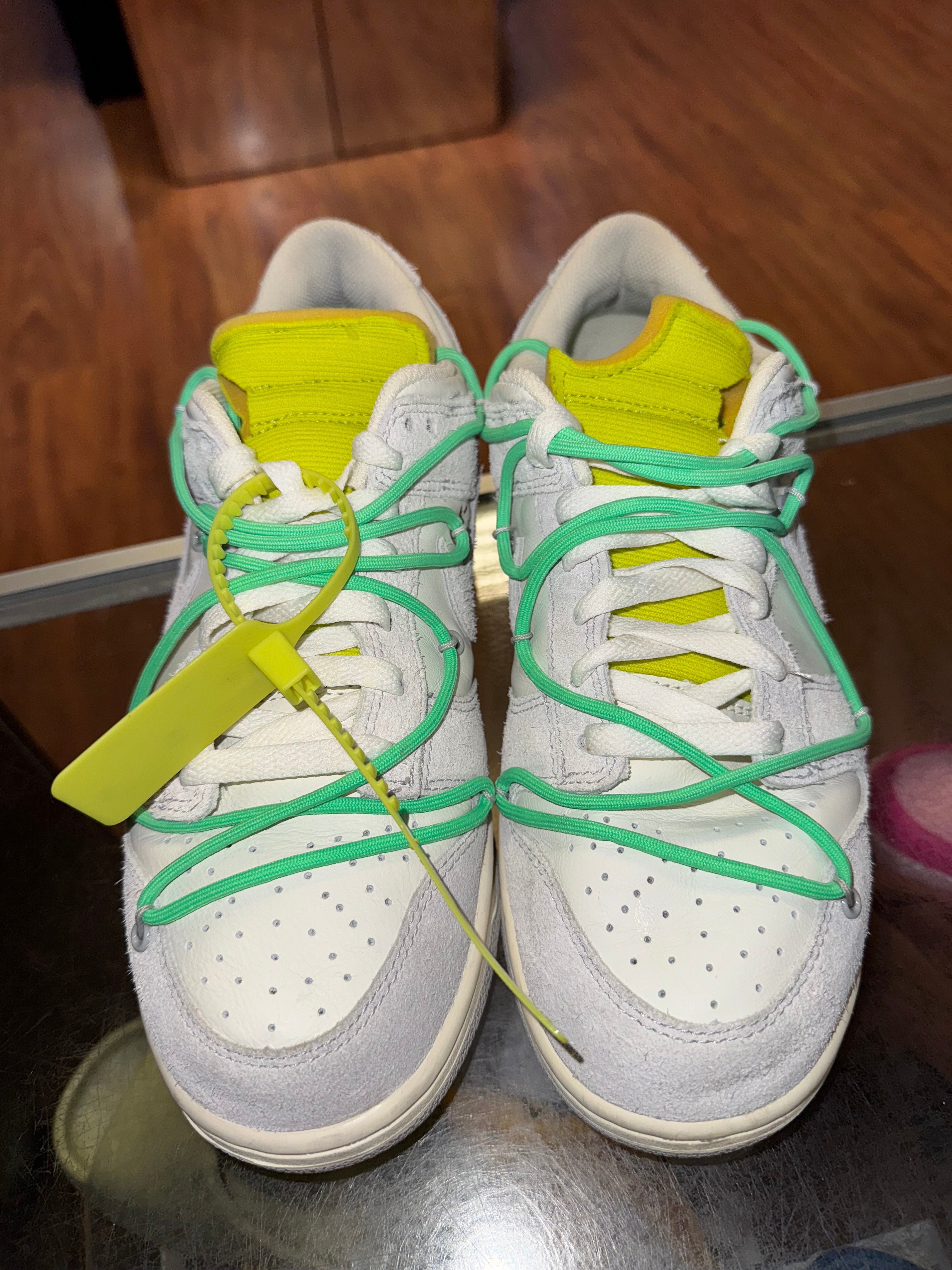 Size 9 Dunk Low Off White “Lot 14”