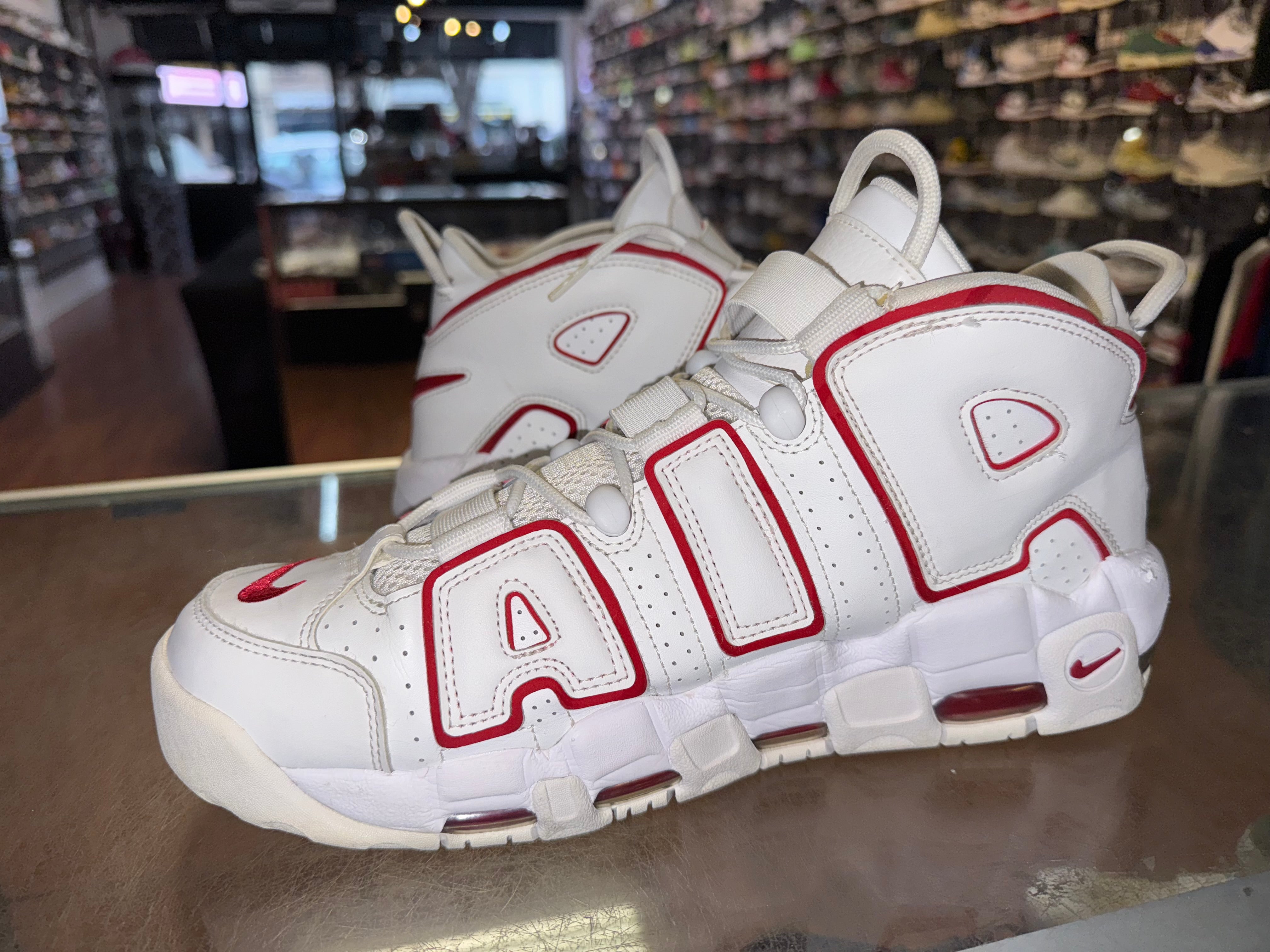 Size 11 Air More Uptempo “University Red”