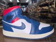 Size 8 (9.5W) Air Jordan 1 Mid “Gym Red Blue” Brand New