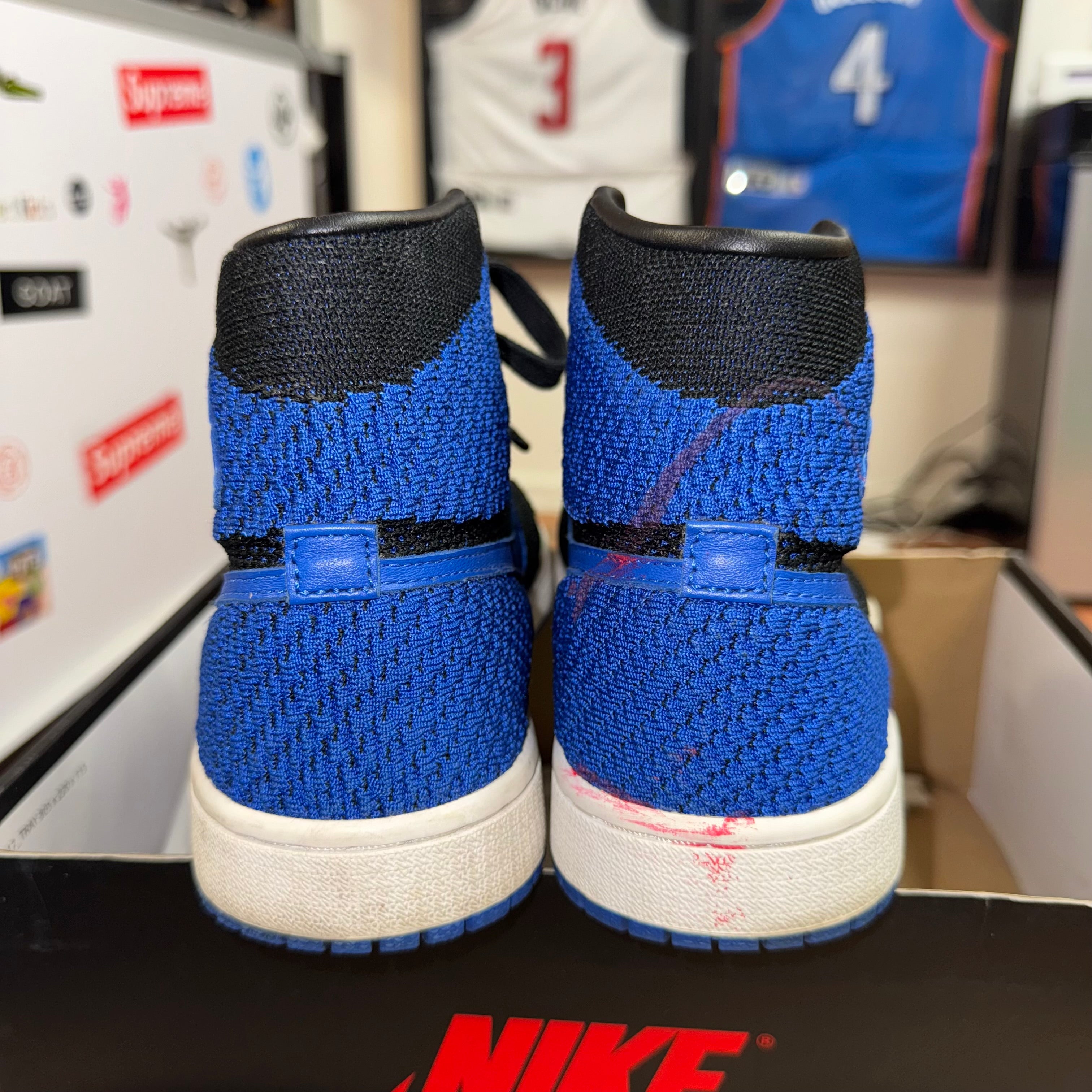 Size 7y Air Jordan 1 Flyknit "Royal"