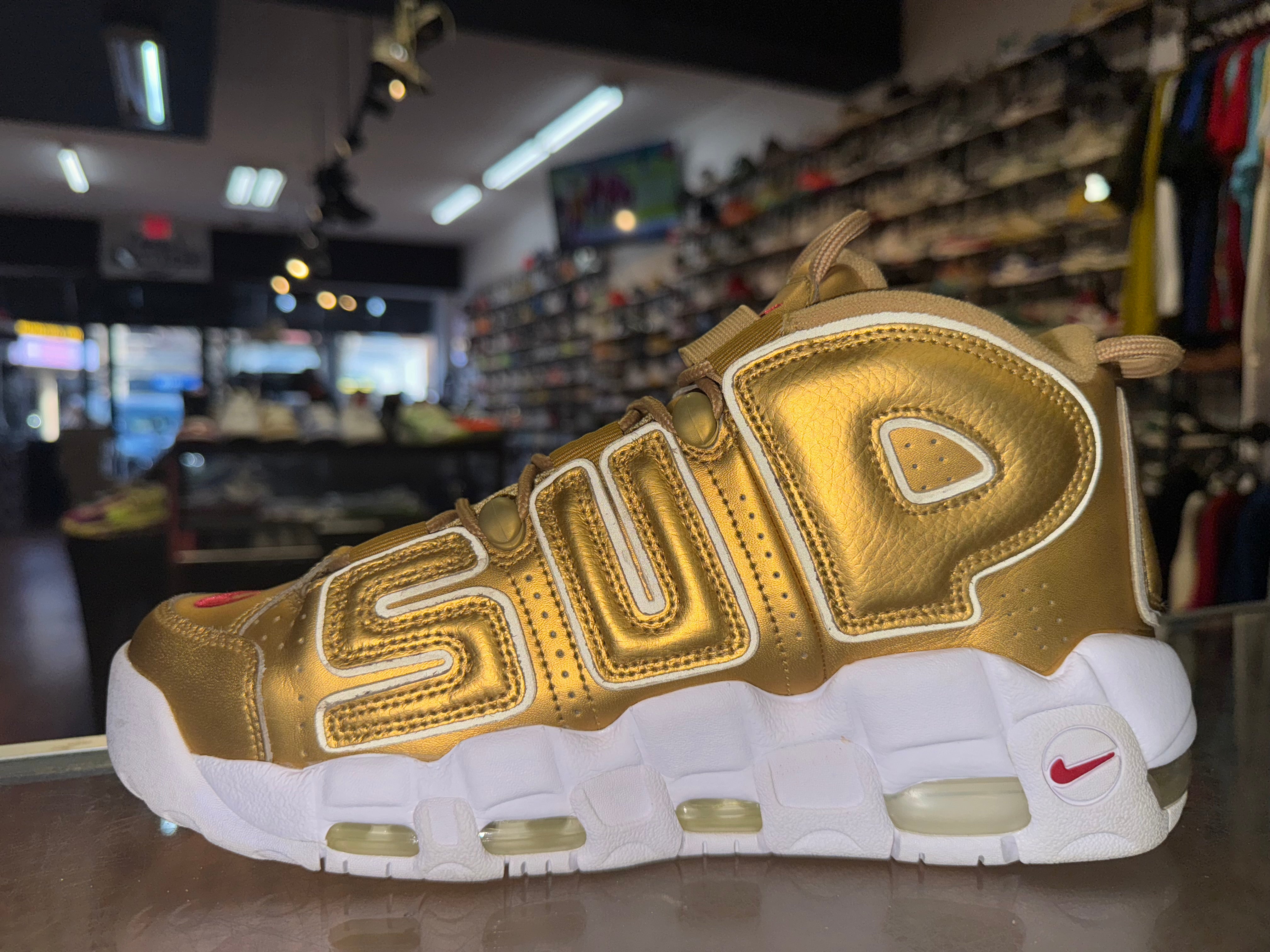 Size 9 Air More Uptempo Supreme Suptempo "Gold"