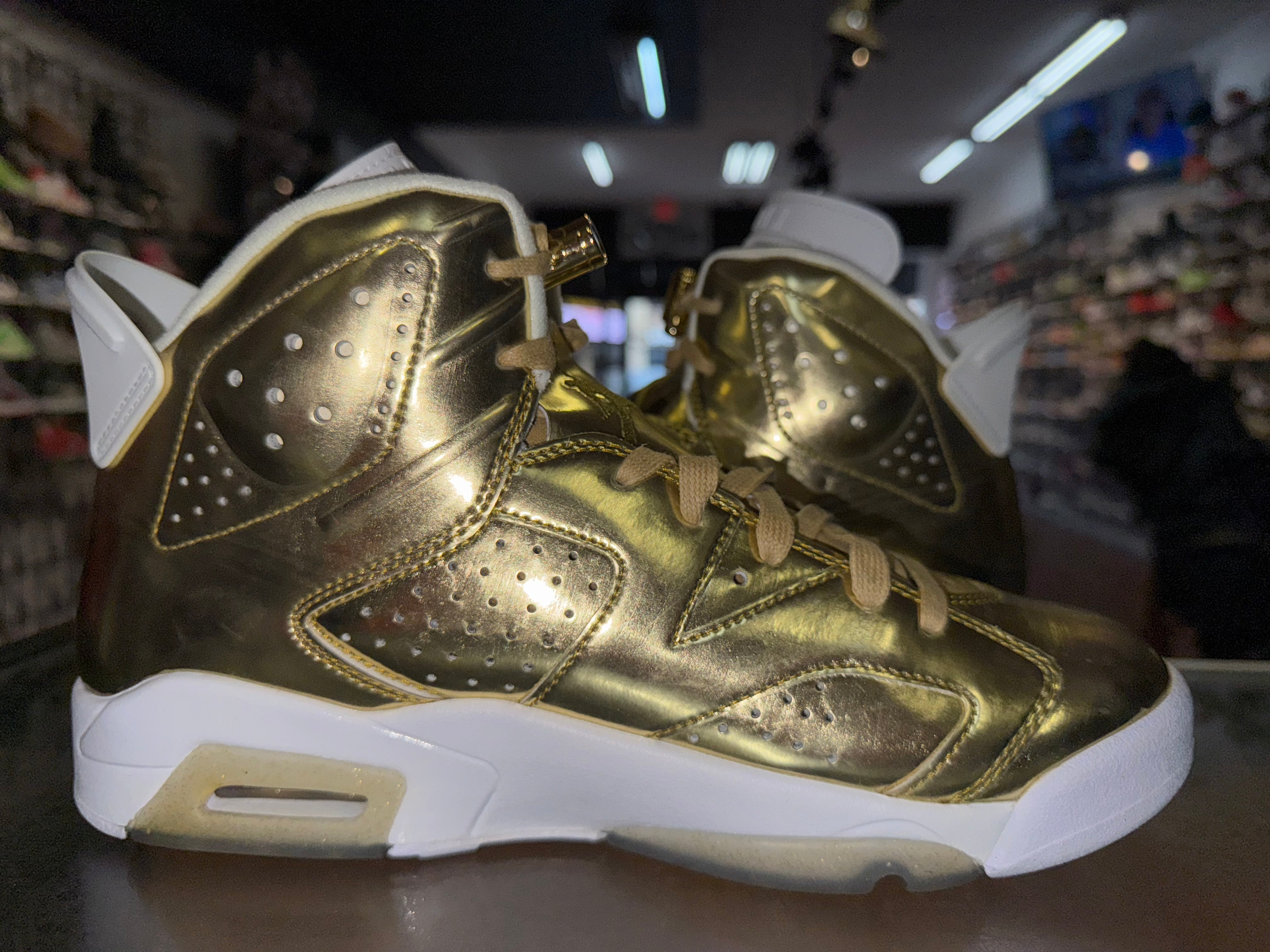 Size 9 Air Jordan 6 Pinnacle "Gold"