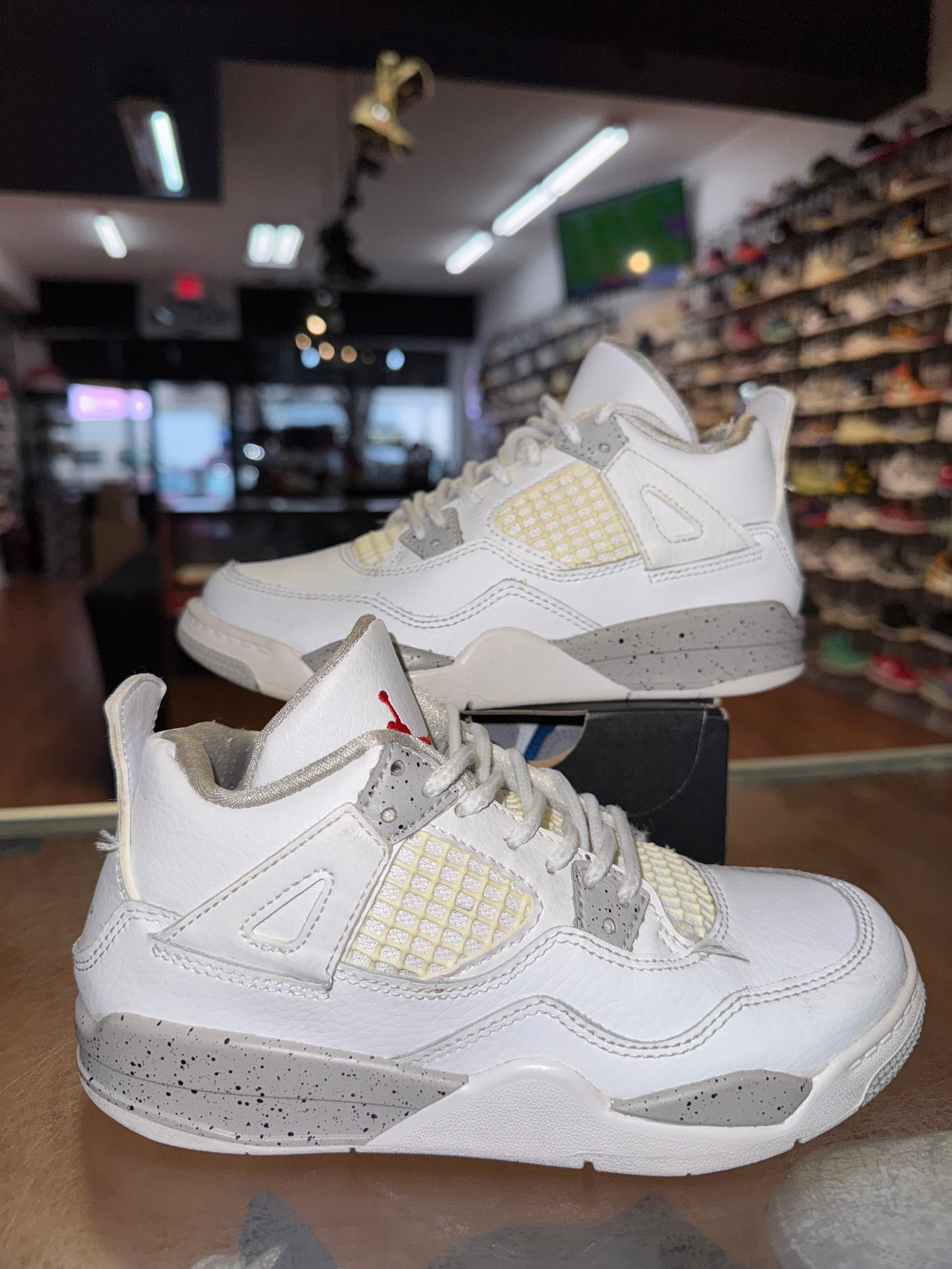 Size 13c Air Jordan 4 “White Oreo” (TD)