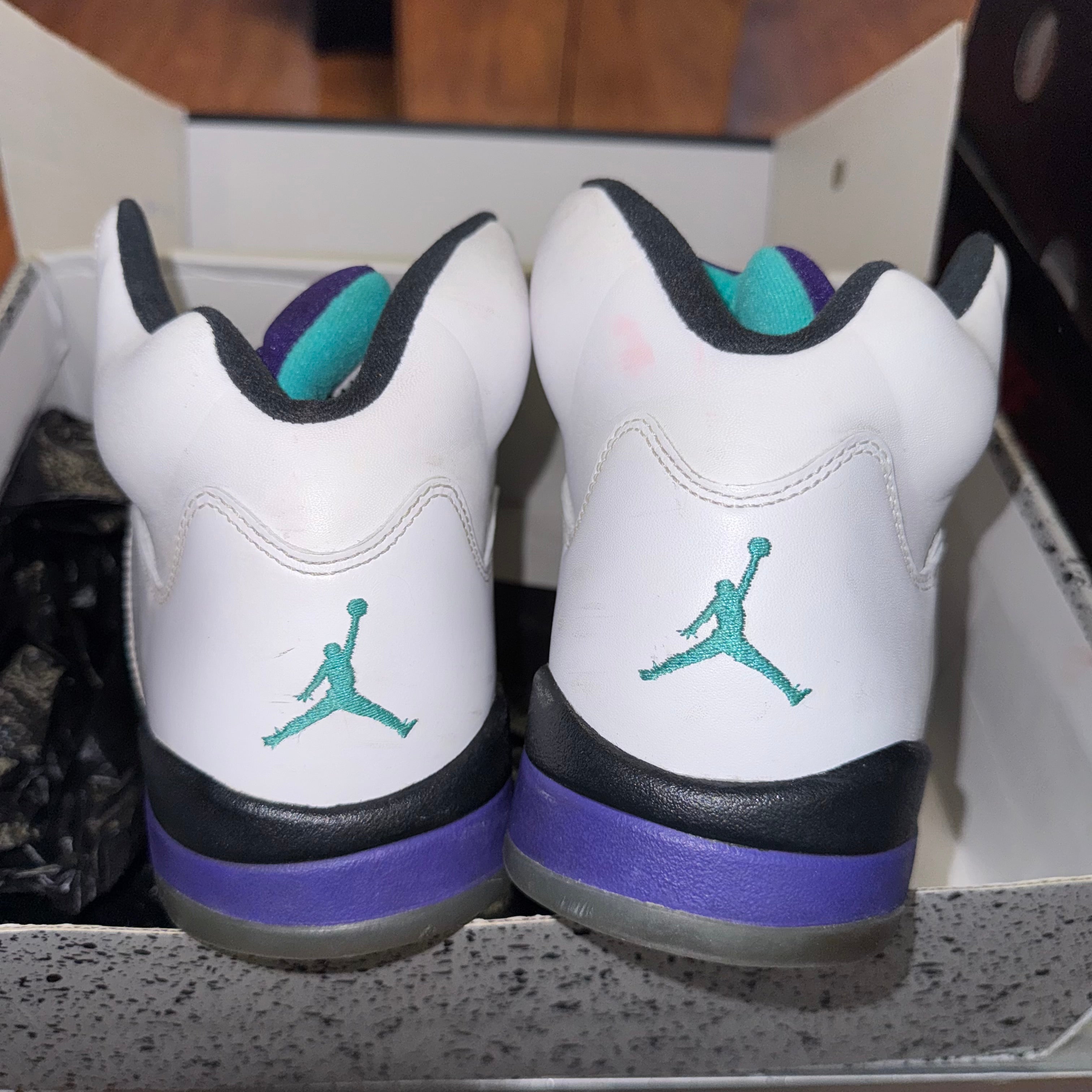 Size 11 Air Jordan 5 "White Grape"