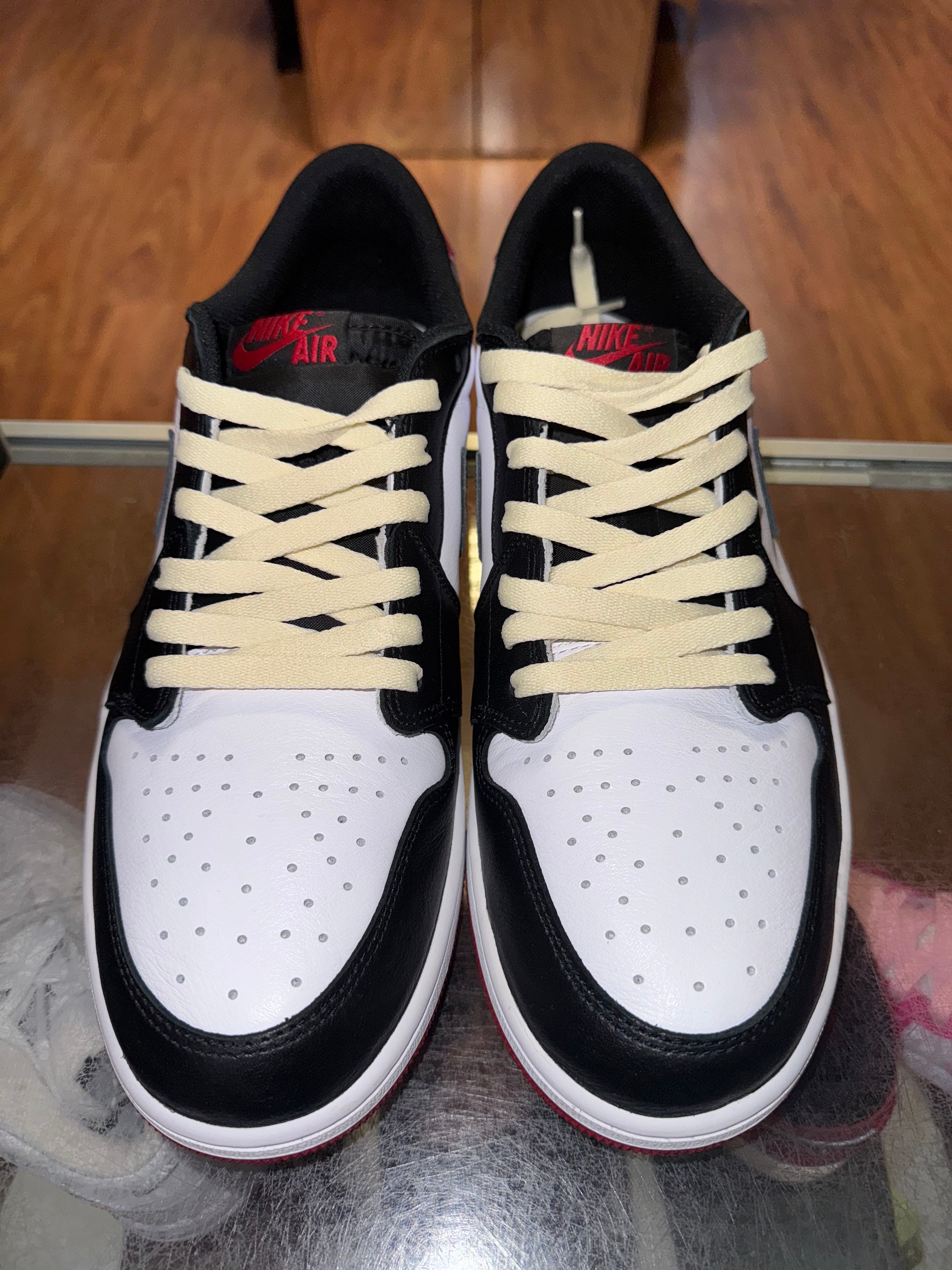 Size 14 Air Jordan 1 Low "Black Toe"