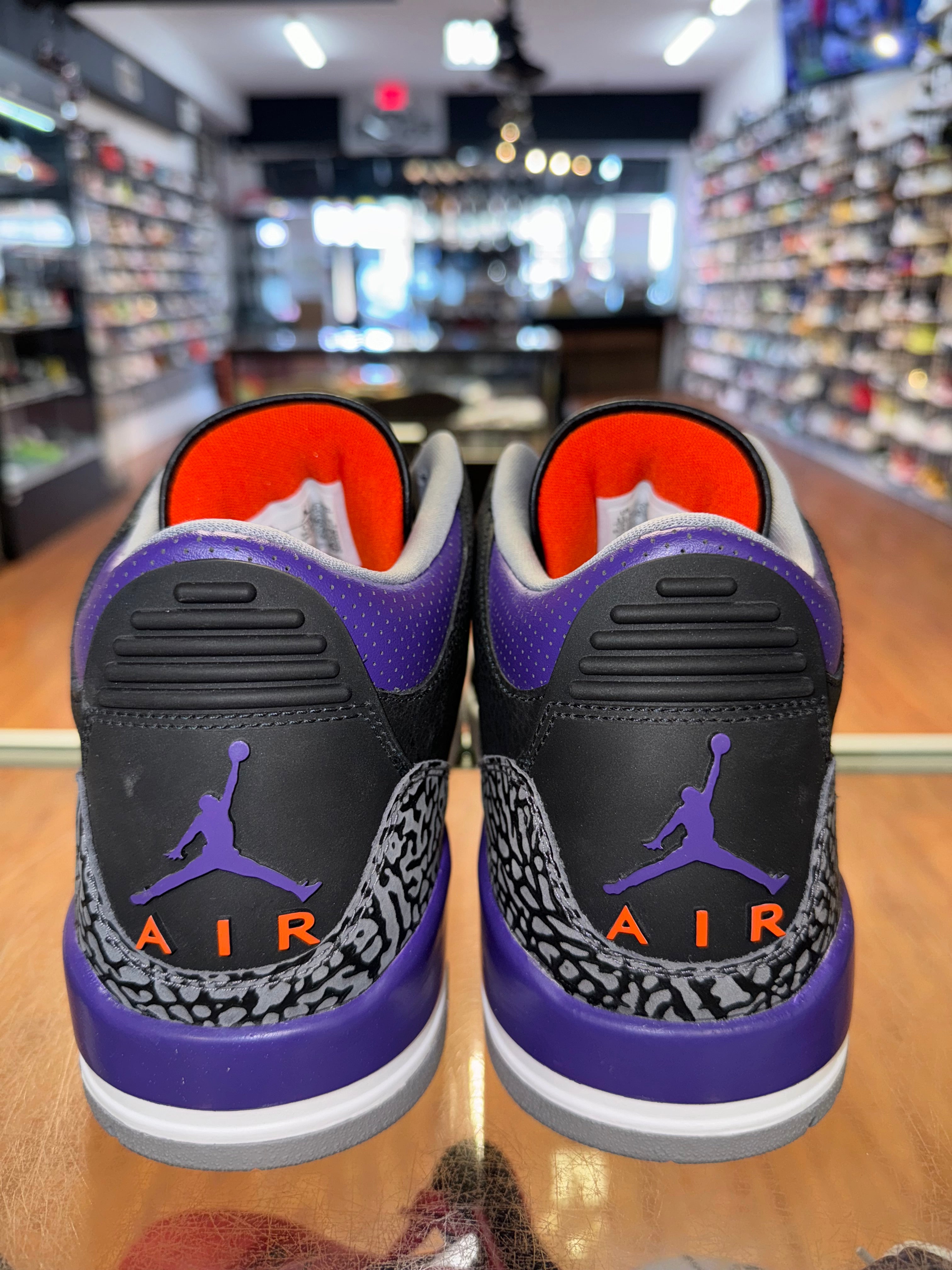 Size 11.5 Air Jordan 3 “Black Court Purple” Brand New