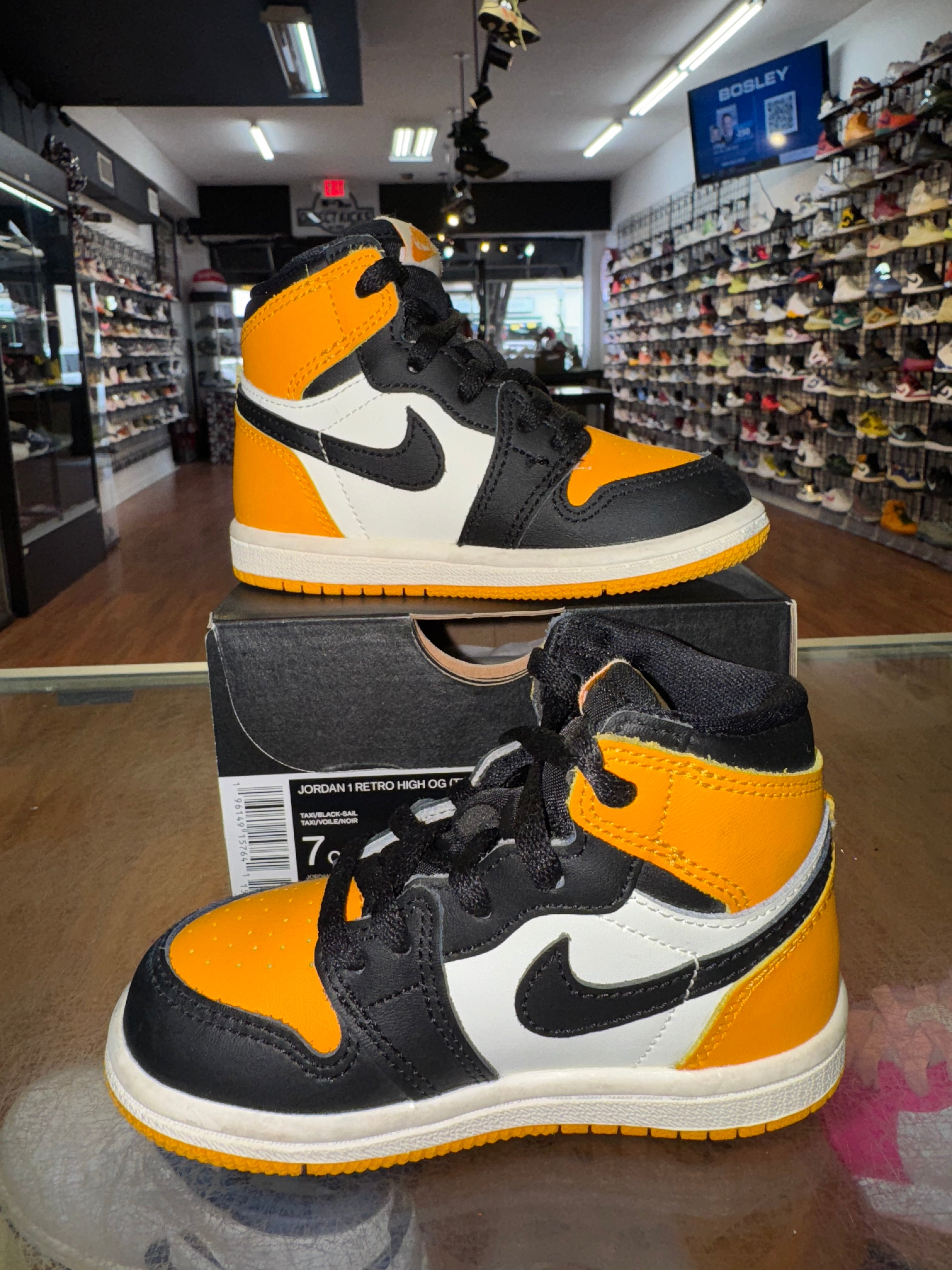 Size 7c Air Jordan 1 “Taxi” (TD)