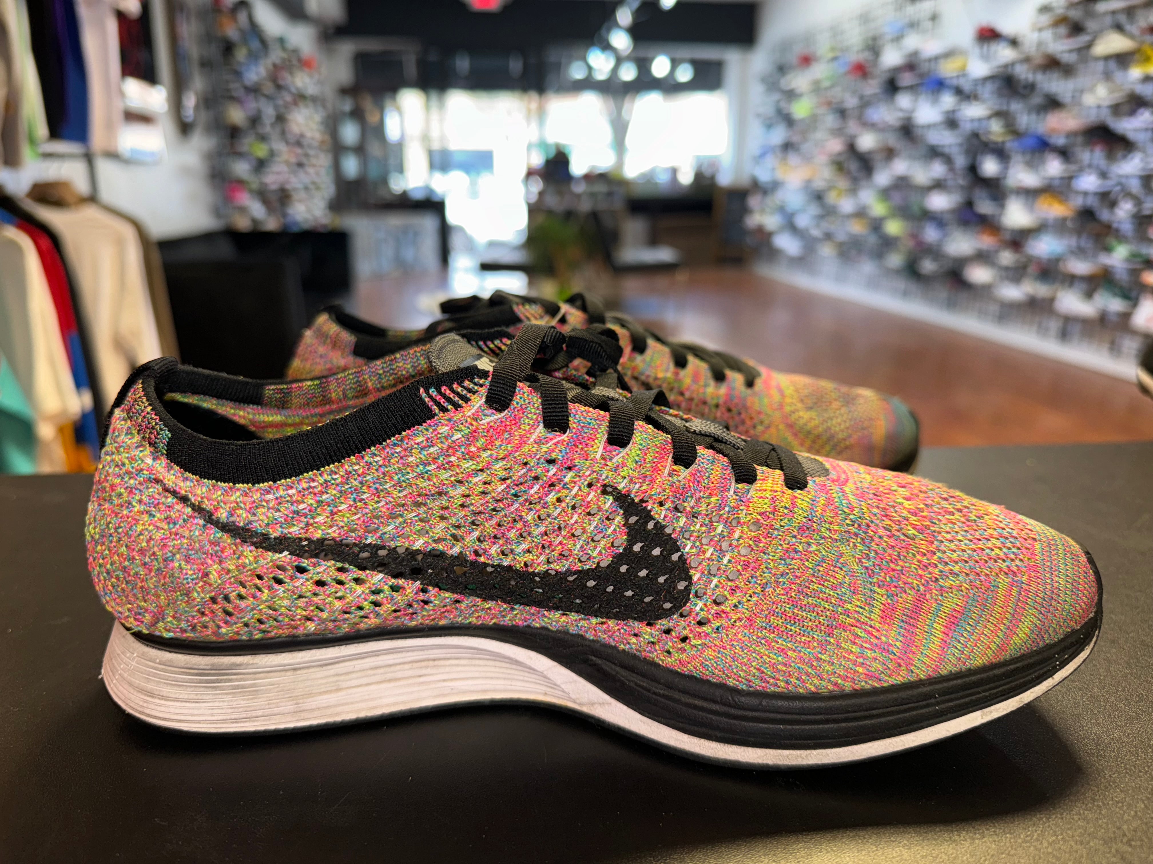 Size 9 Nike Flyknit Racer “Multicolor”