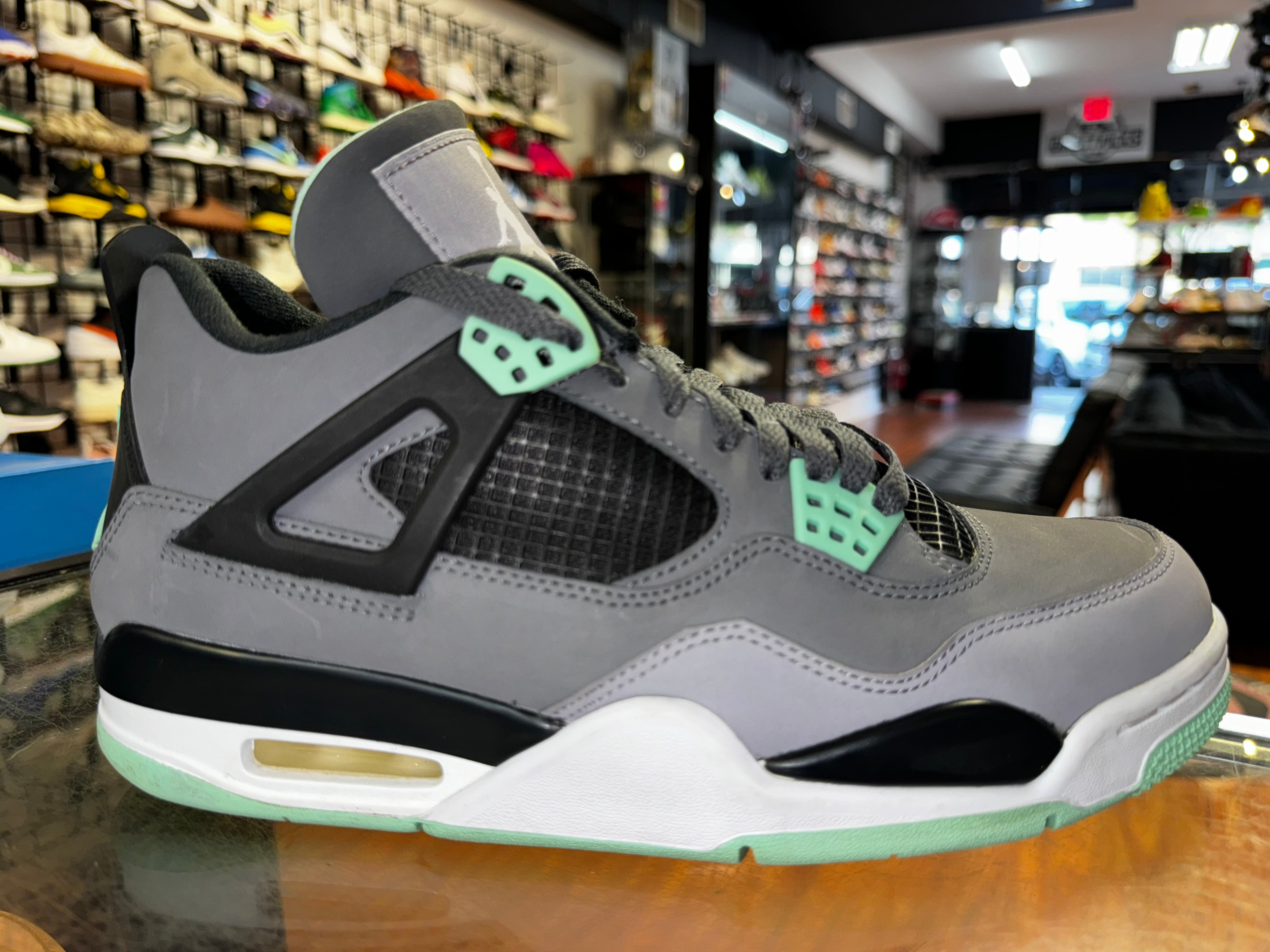 Size 8.5 Air Jordan 4 "Green Glow"