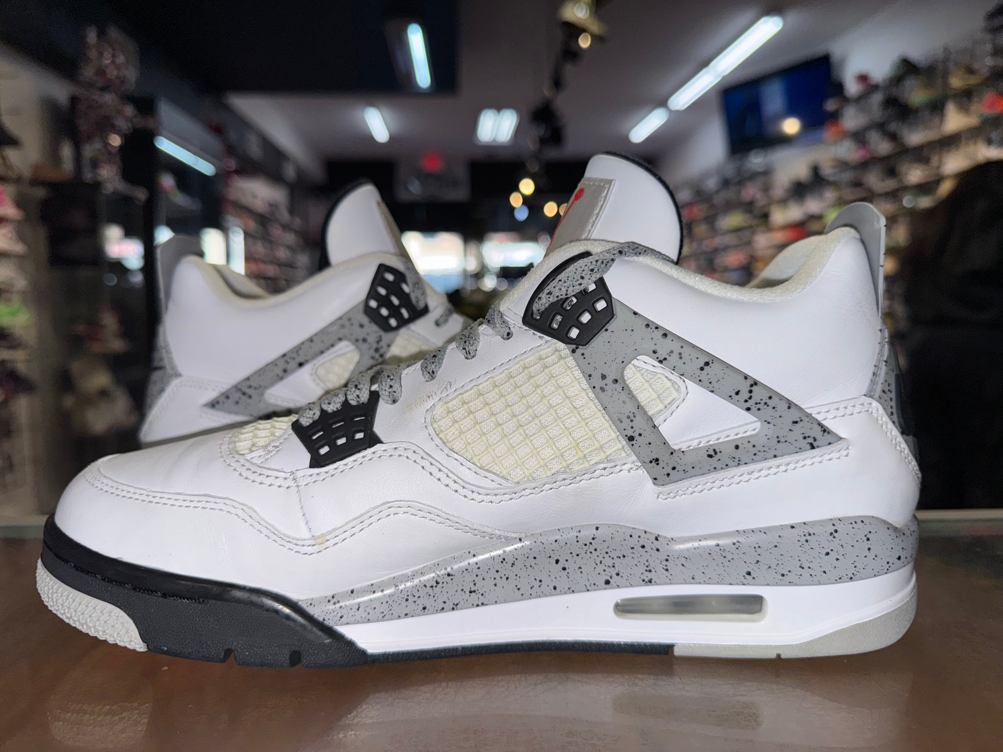 Size 9.5 Air Jordan 4 "White Cement"