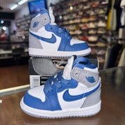 Size 4c Air Jordan 1 "True Blue" (TD) Brand New