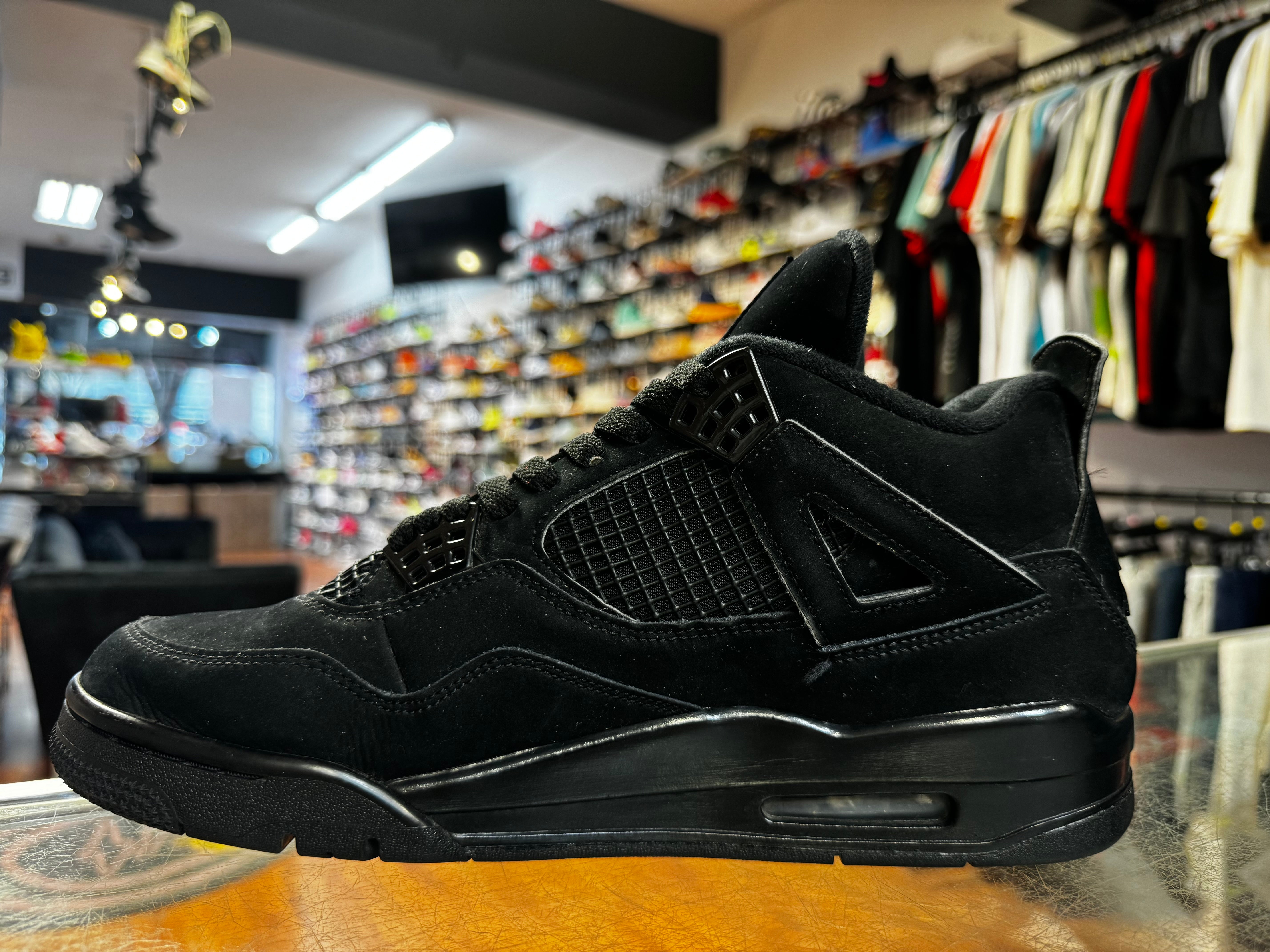 Size 10.5 Air Jordan 4 "Black Cat"