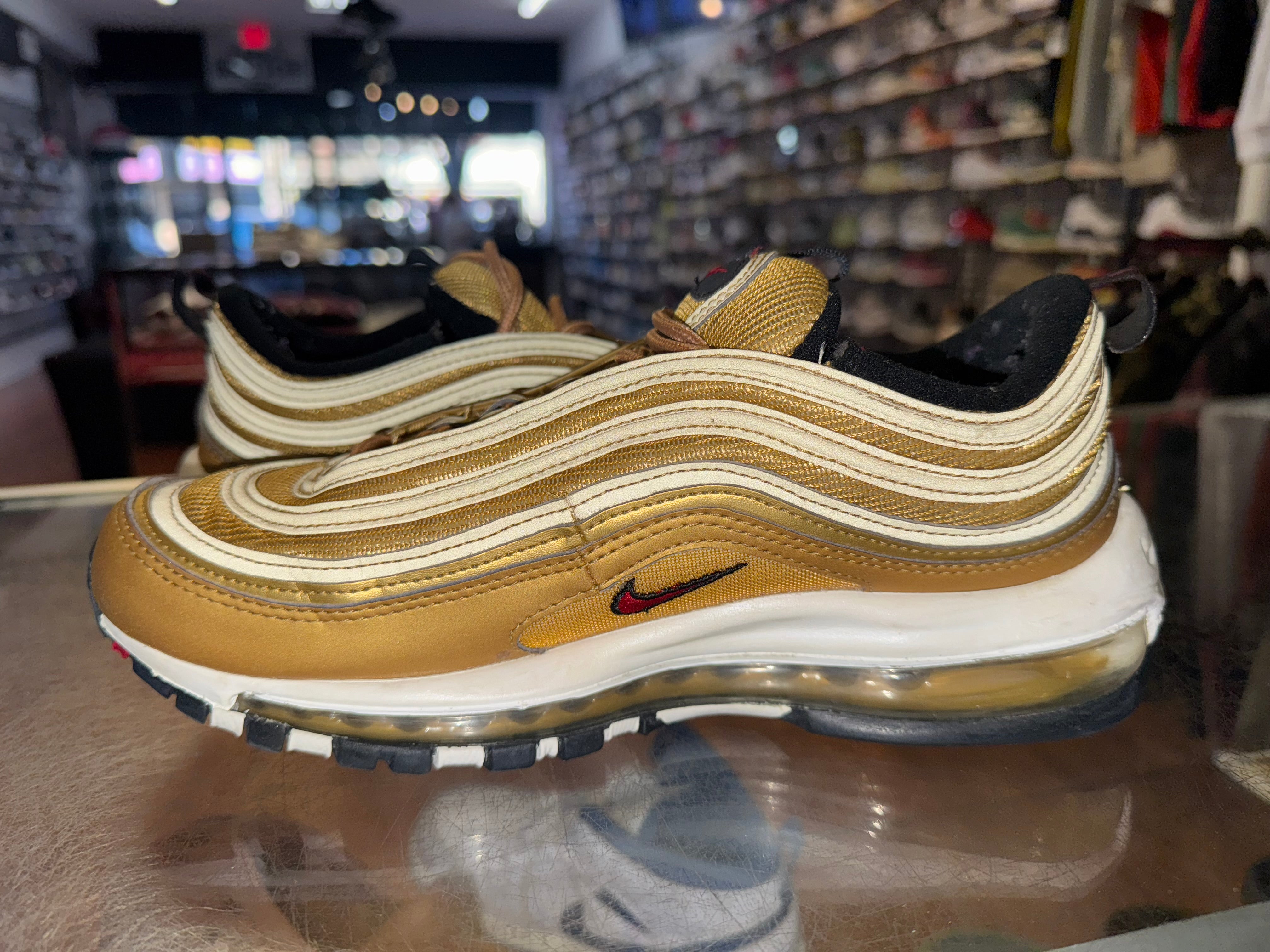 Size 7.5 (9W) Air Max 97 "Metallic Gold"