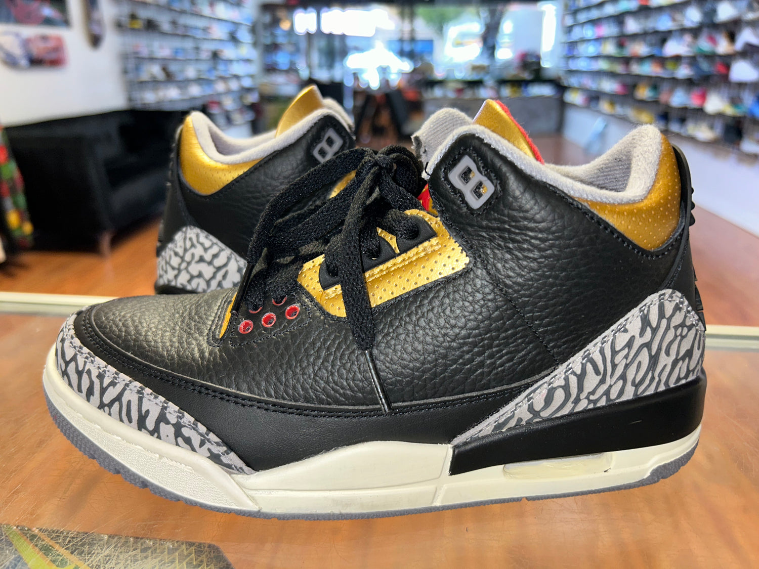 Size 6 (7.5W) Air Jordan 3 “Gold Cement”