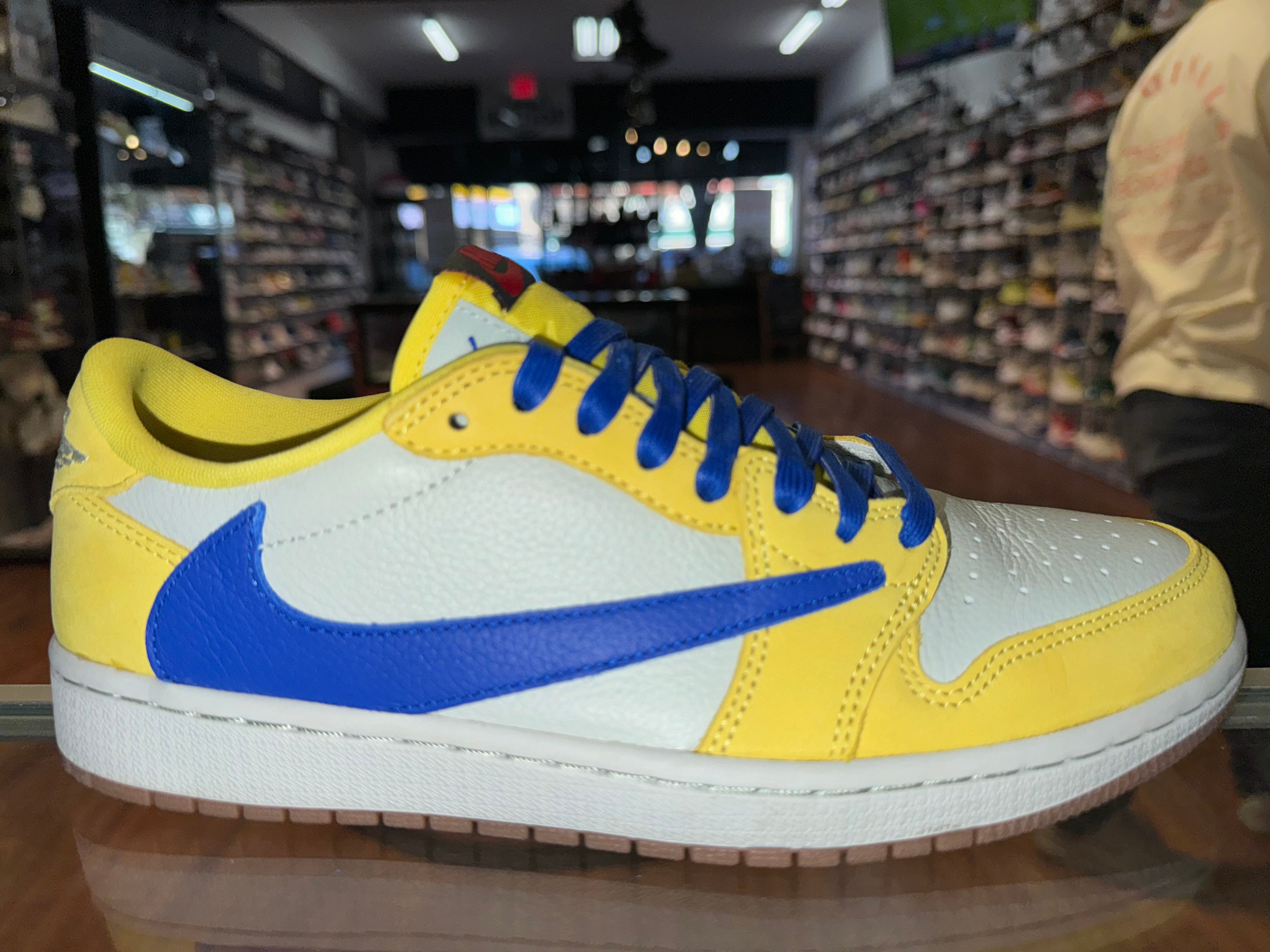 Size 8.5 (10W) Air Jordan 1 Low Travis Scott "Canary" Worn 1x