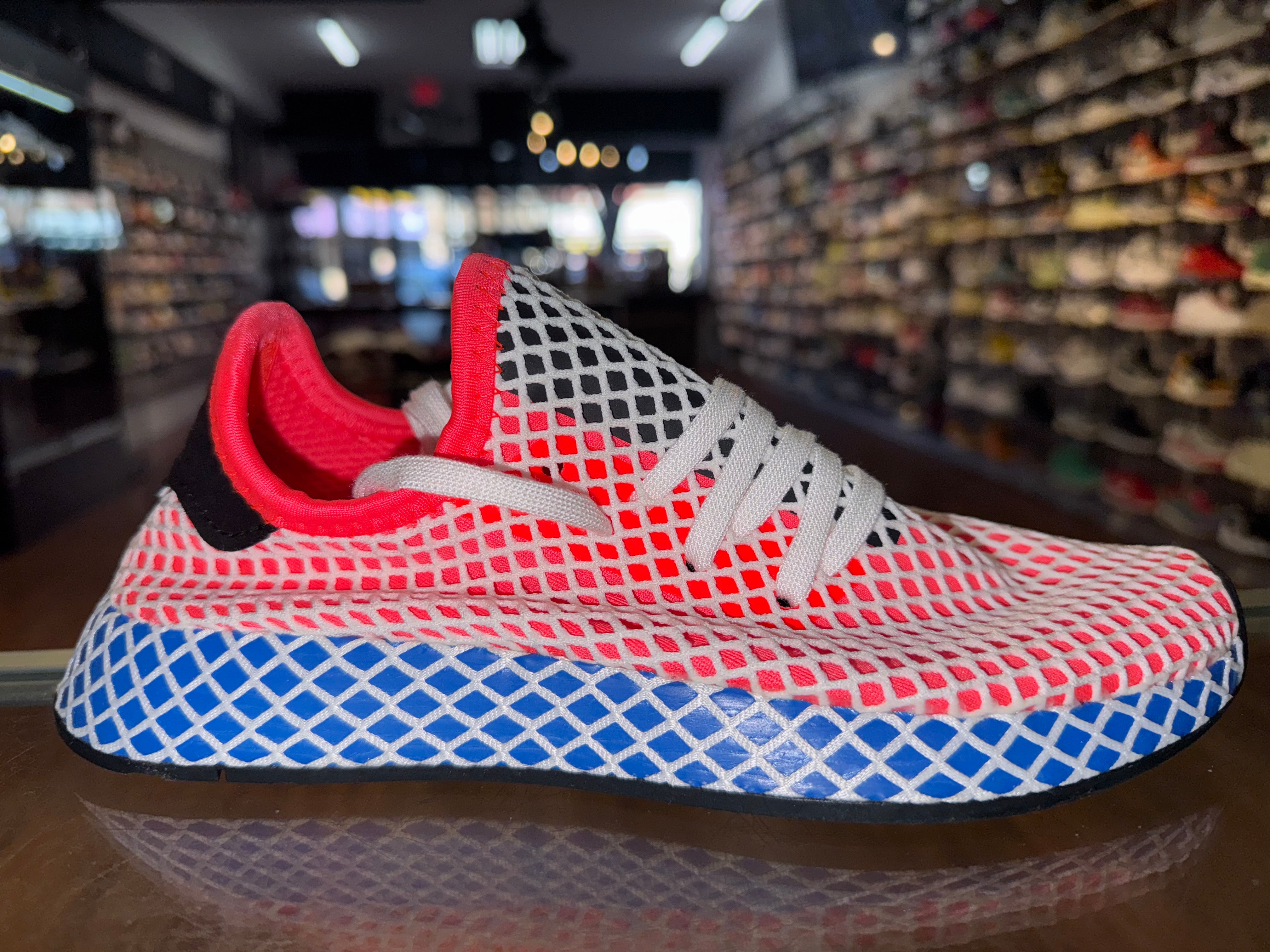 Size 5 Adidas Deerupt Runner J "Solar Red"