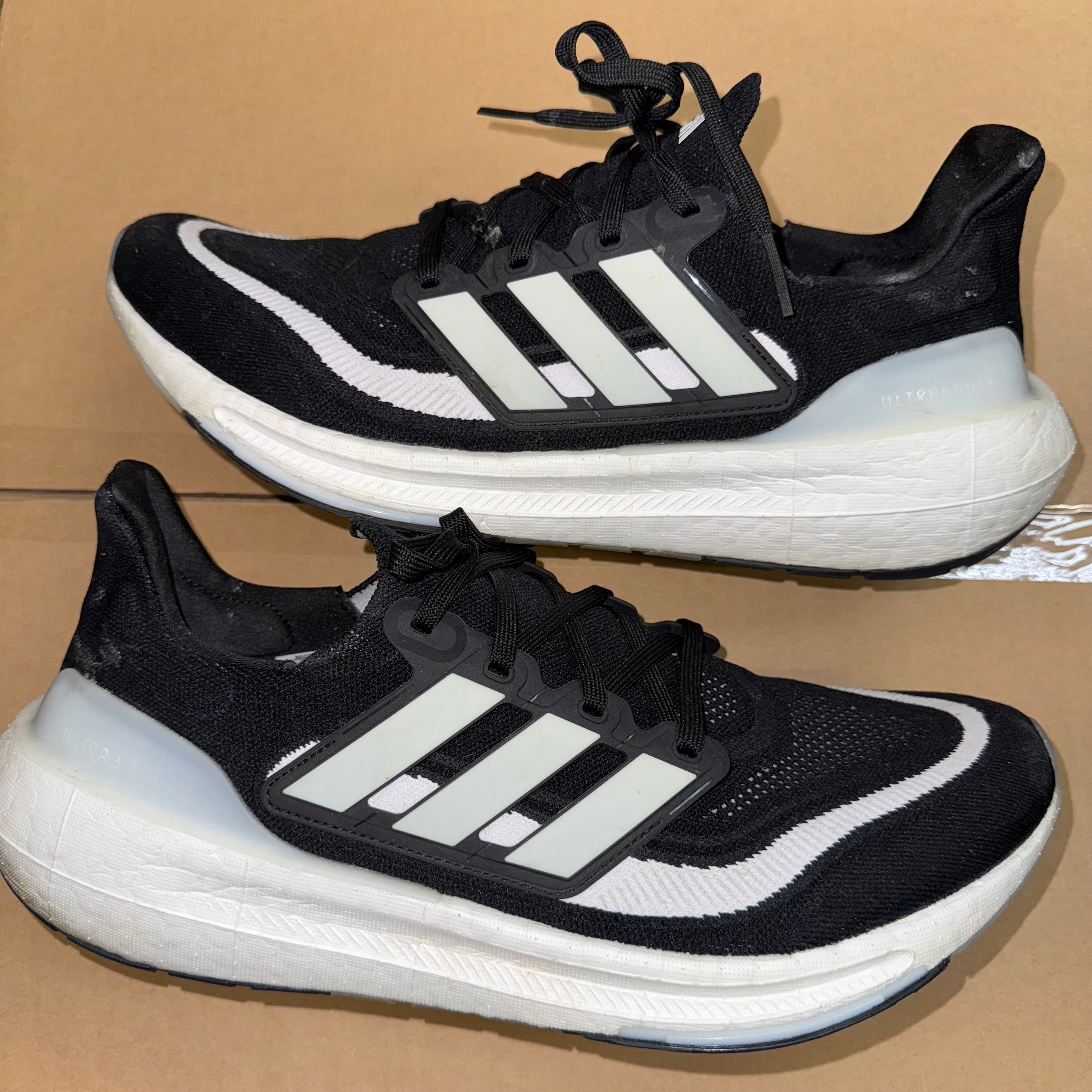 Size 13 Adidas Ultra Boost Light "Core Black" - NB