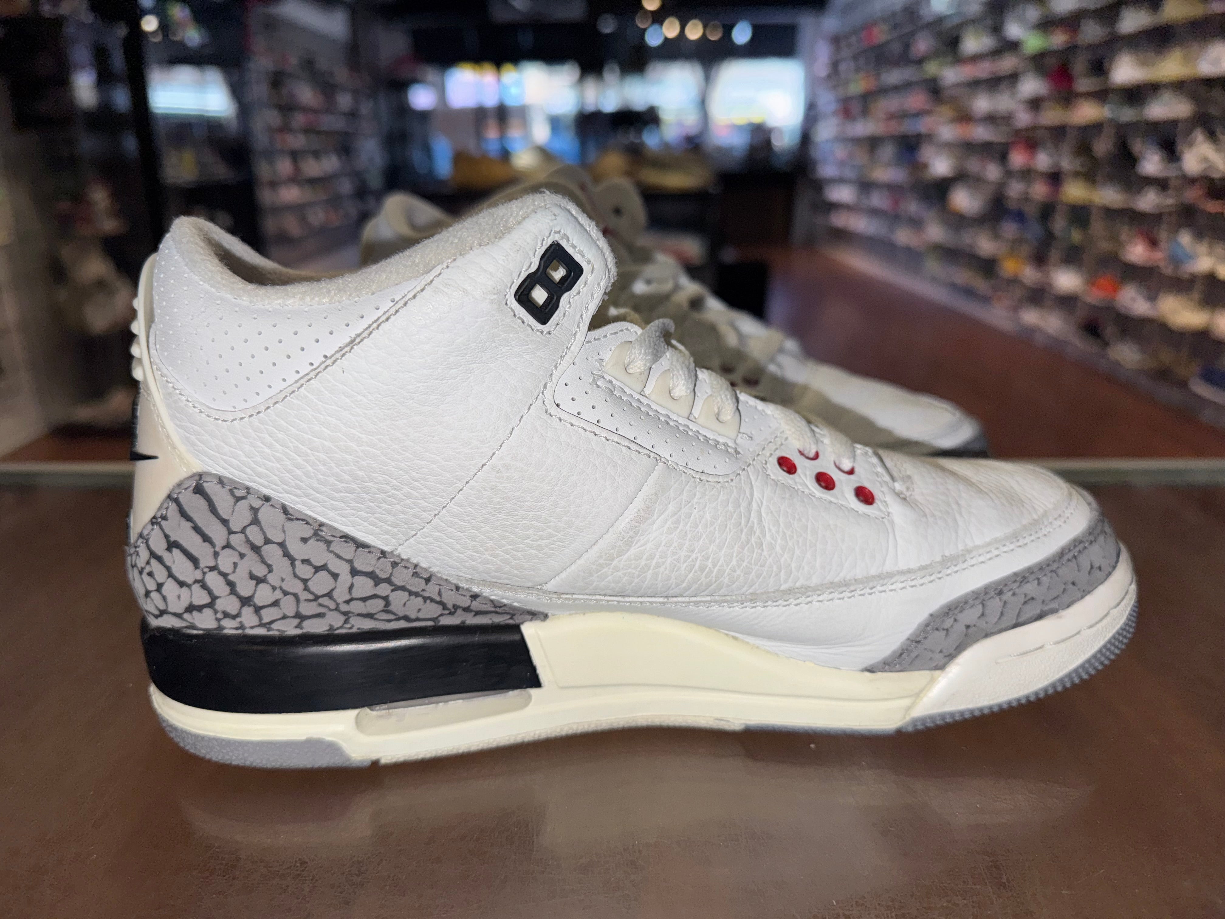 Size 7y Air Jordan 3 "White Cement Reimagined"