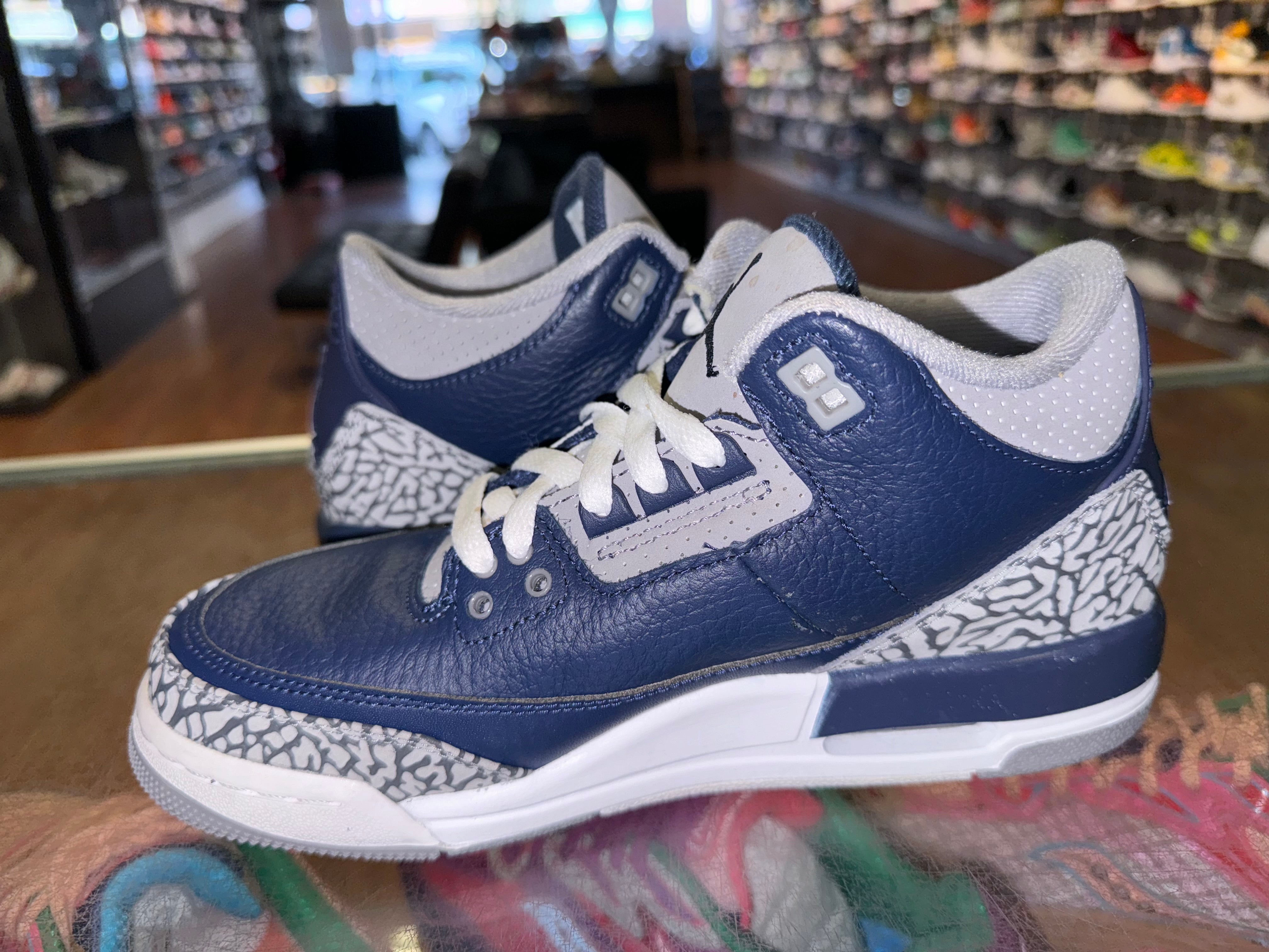 Size 7y Air Jordan 3 “Georgetown”