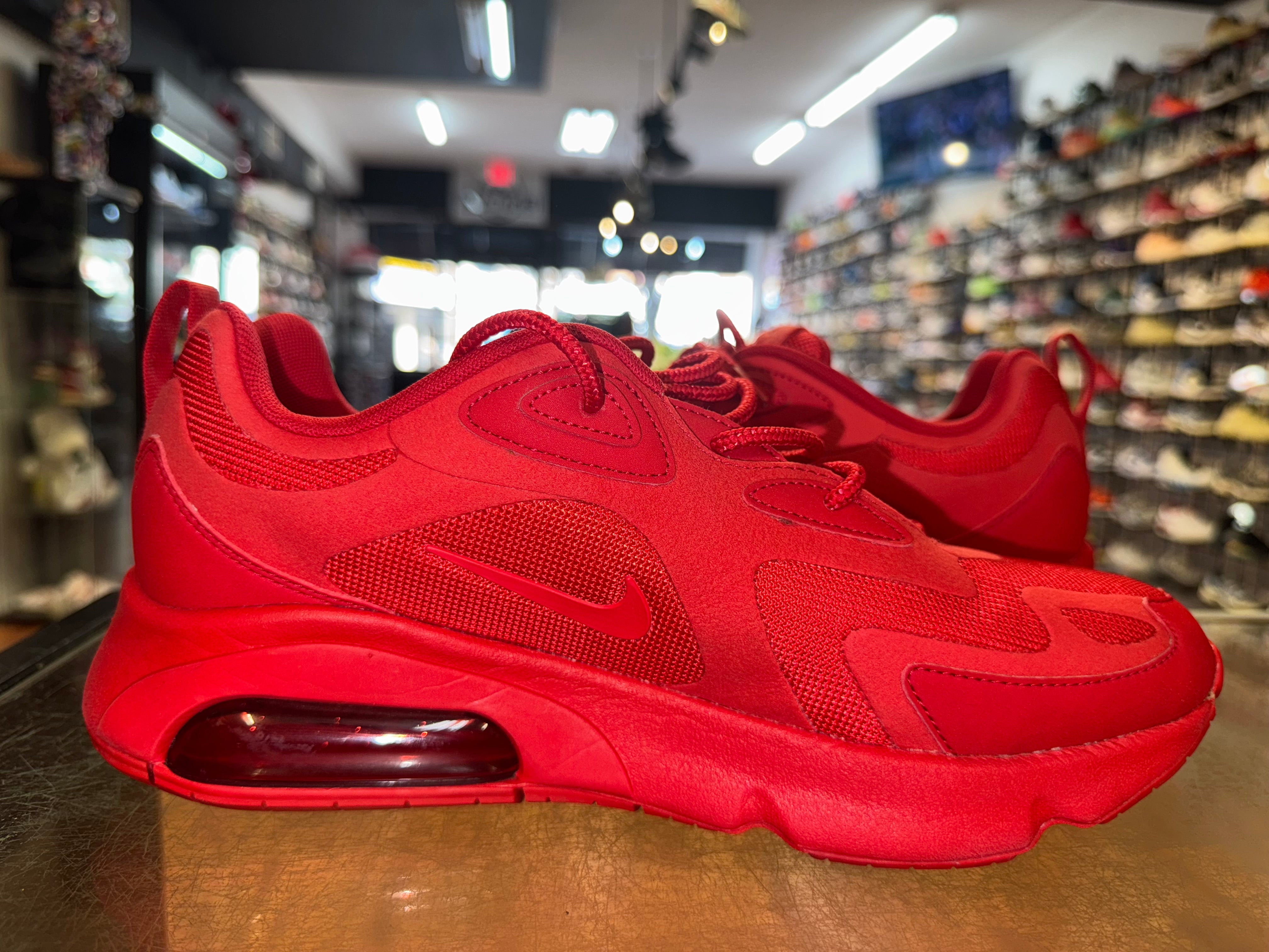 Size 8.5 Air Max 200 "University Red"