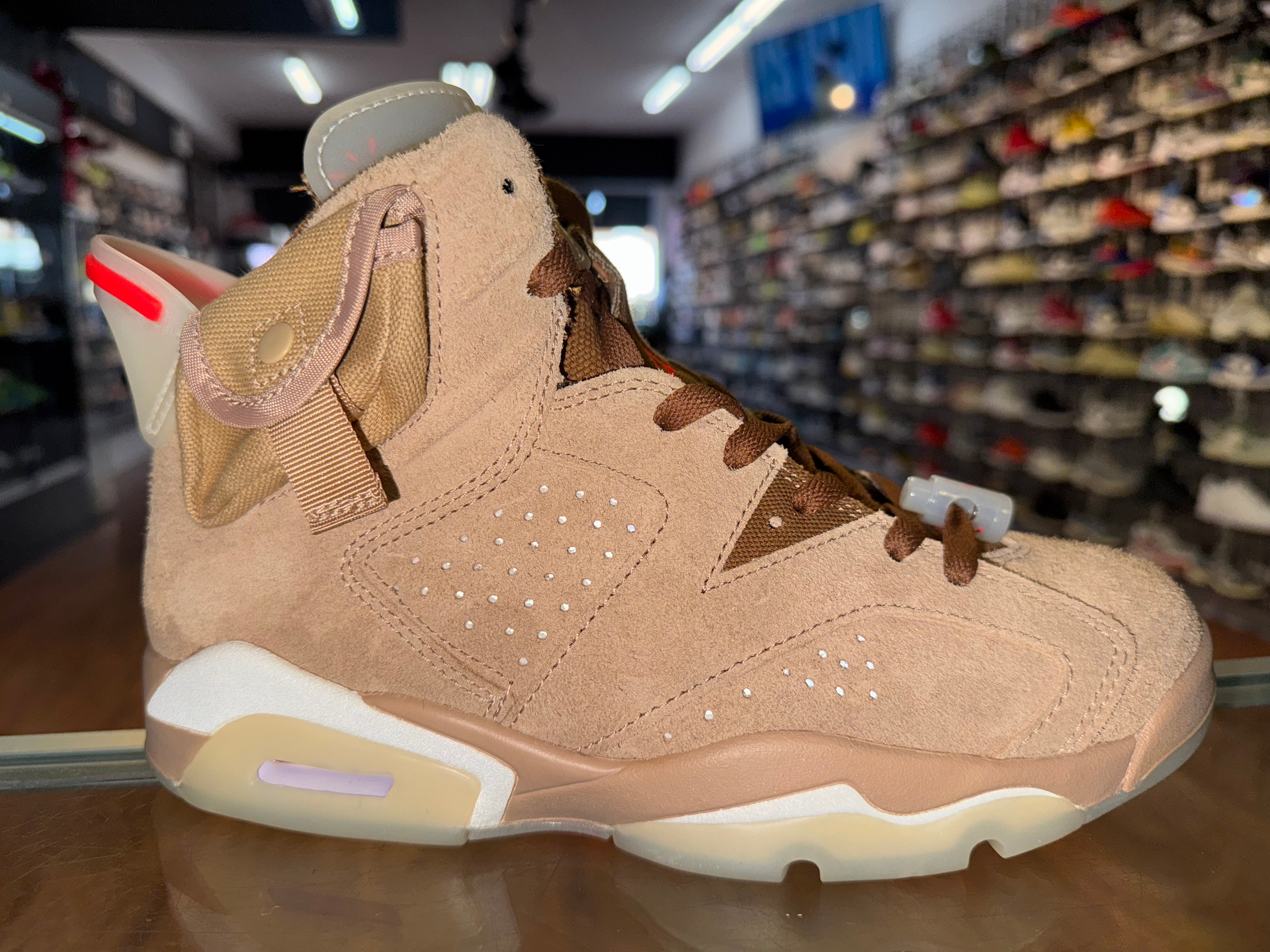 Size 6 Air Jordan 6 Travis Scott "British Khaki" Brand New