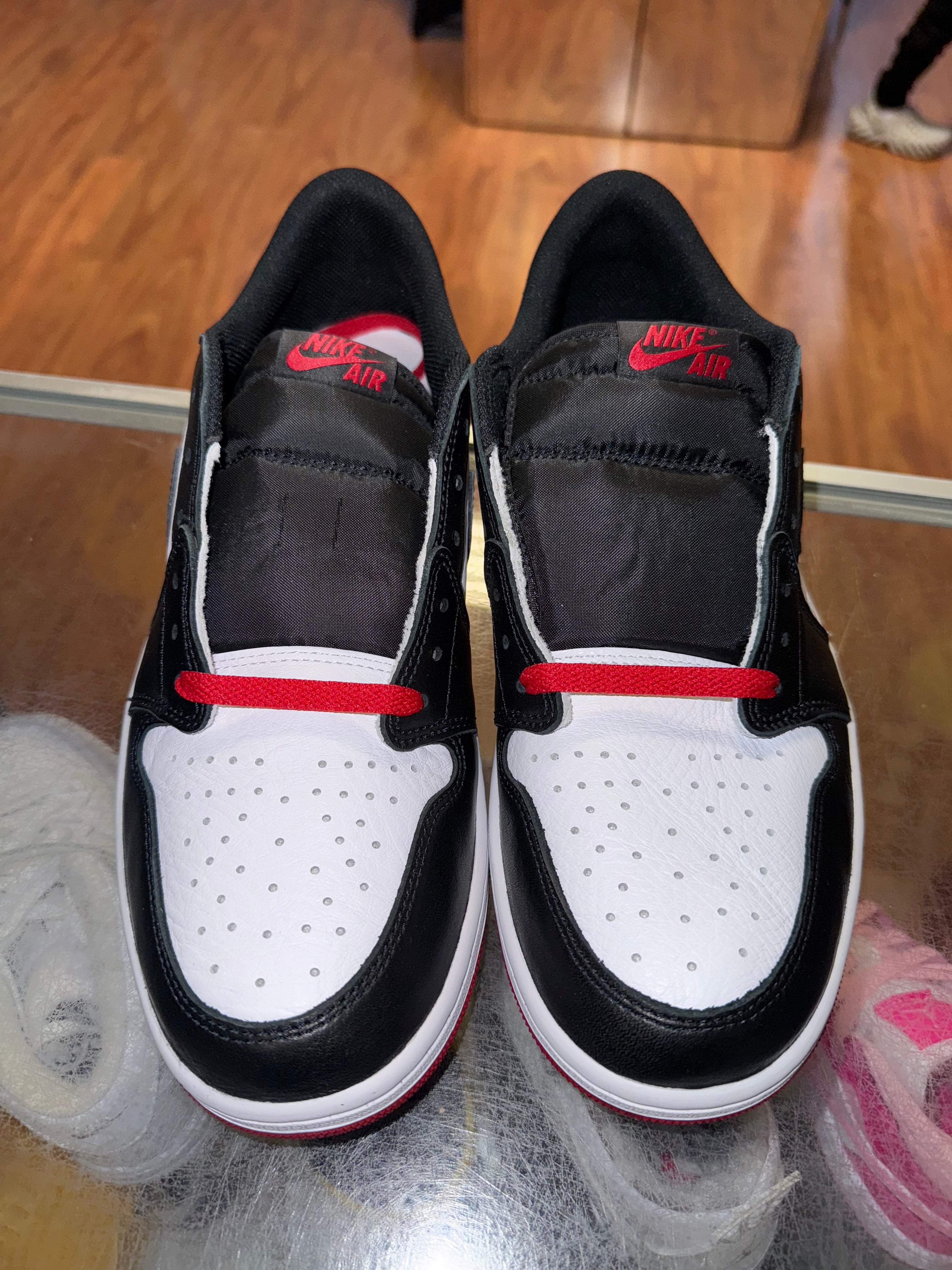 Size 11.5 Air Jordan 1 Low “Black Toe” Brand New