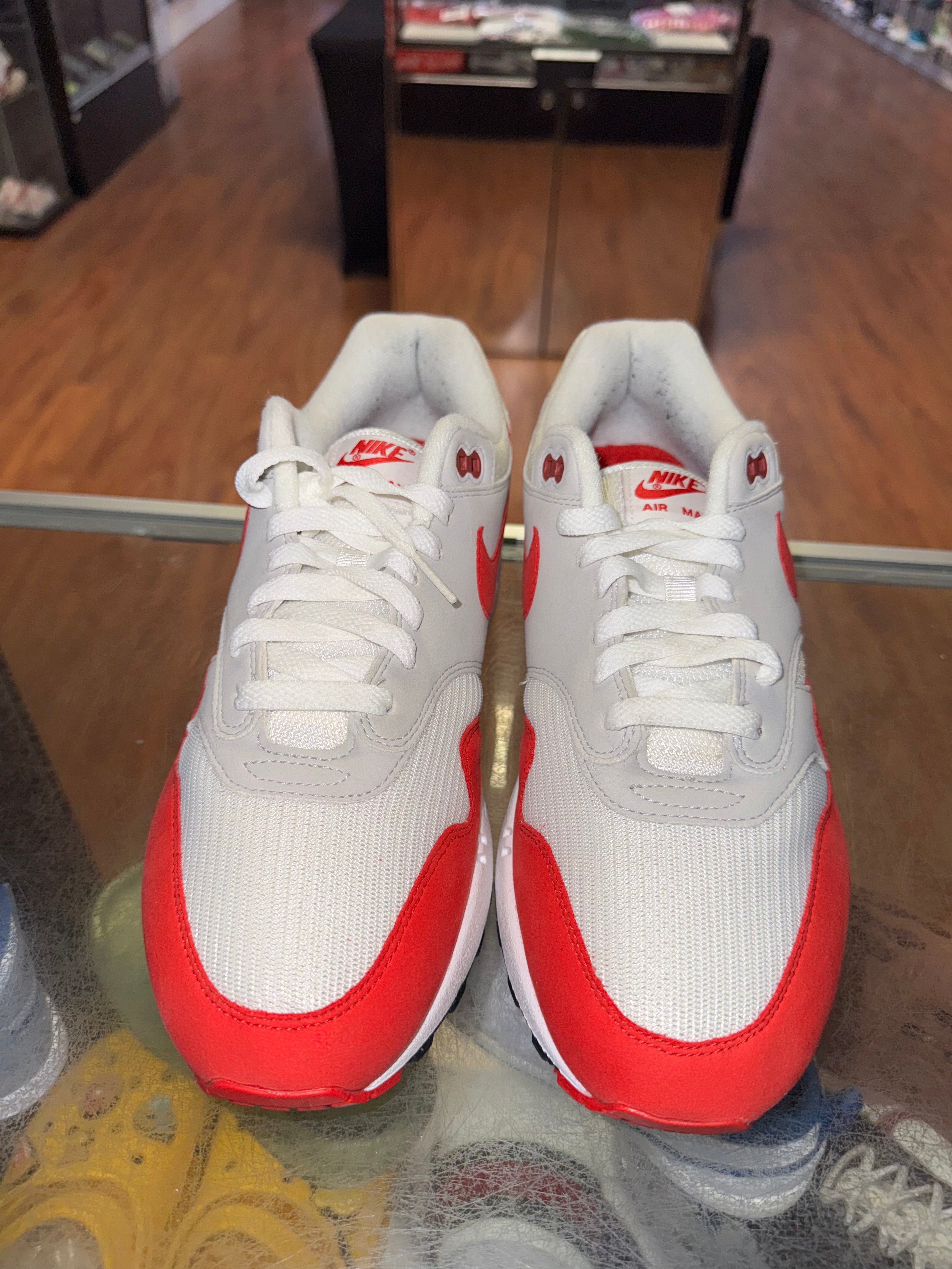 Size 9.5 Air Max 1 "Anniversary Red"