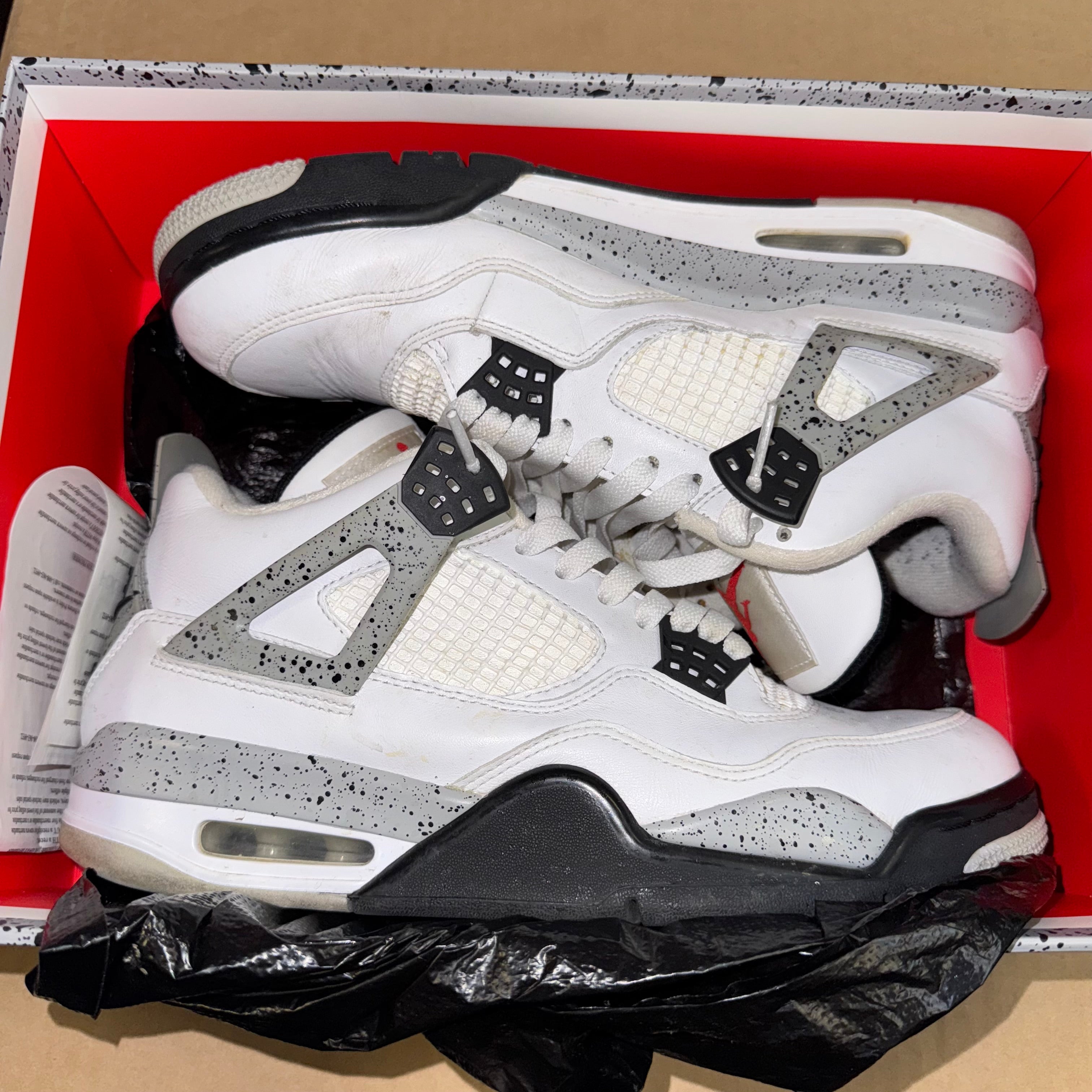 Size 10 Air Jordan 4 "White Cement"