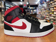 Size 8.5 Air Jordan 1 Mid "Gym Red Black White"