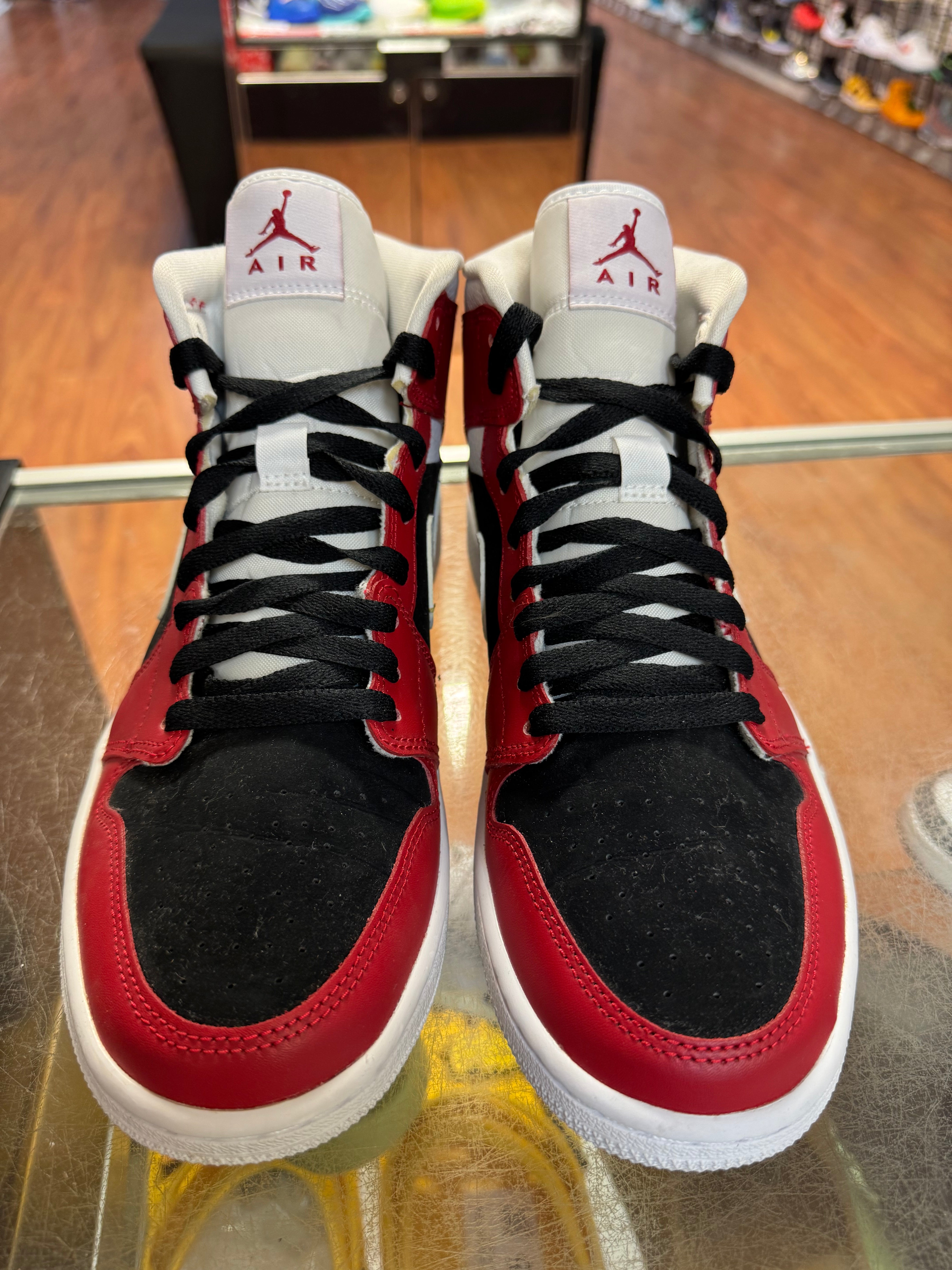 Size 8.5 (10W) Air Jordan 1 Mid "Gym Red Black"