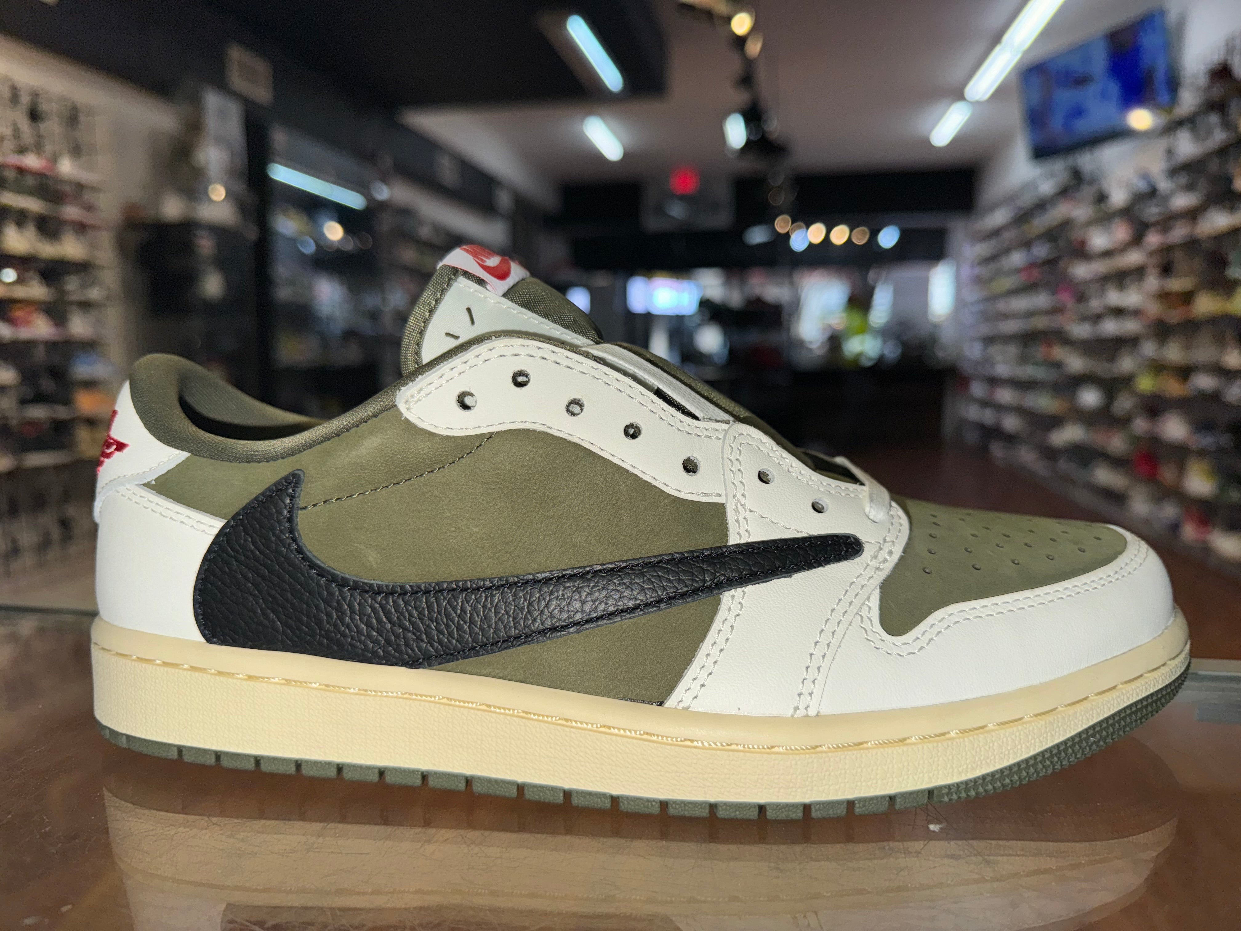 Size 13 Air Jordan 1 Low Travis Scott "Medium Olive" Brand New