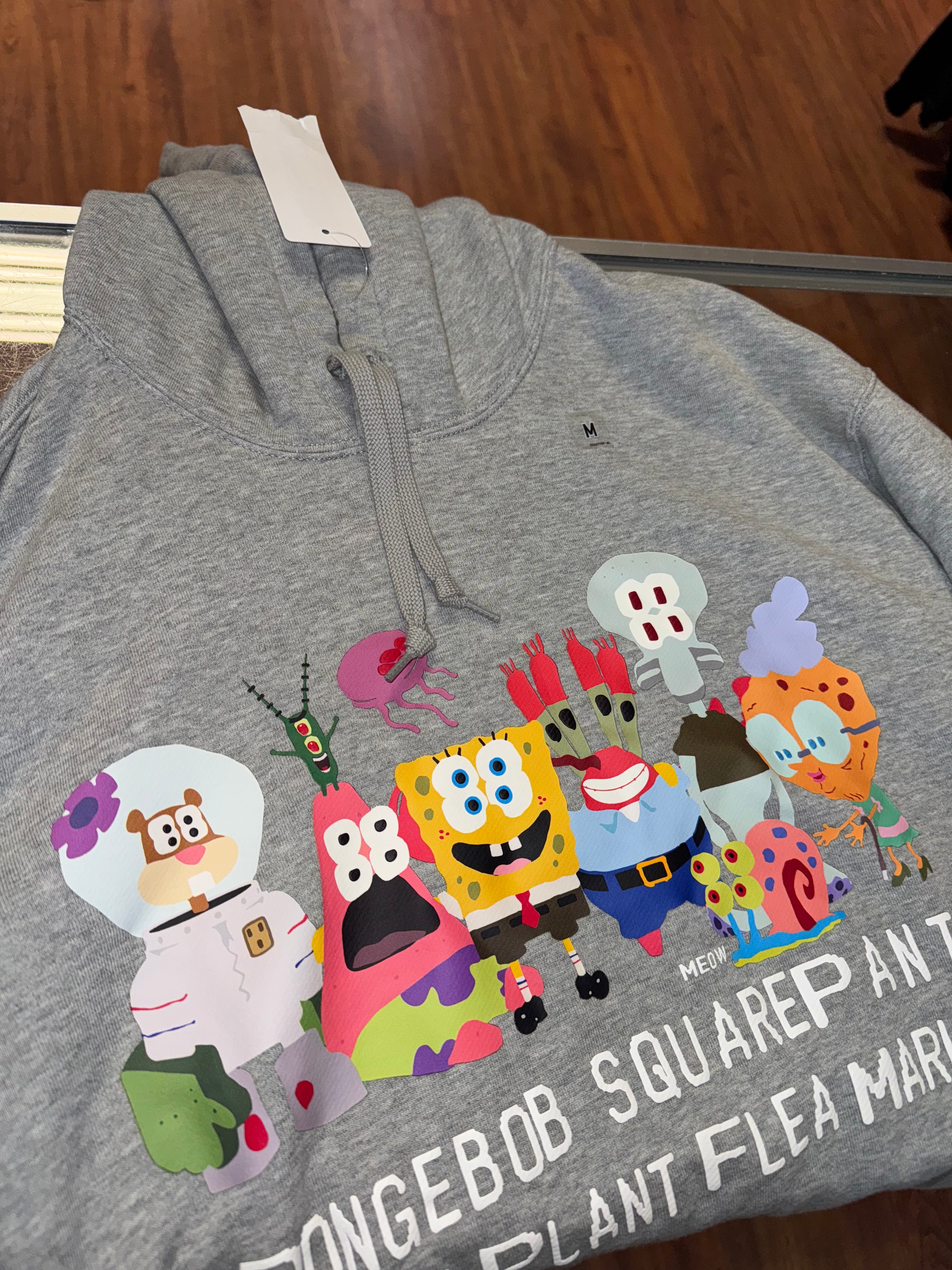 Size M CPFM x SpongeBob Hoodie “Grey” Brand New