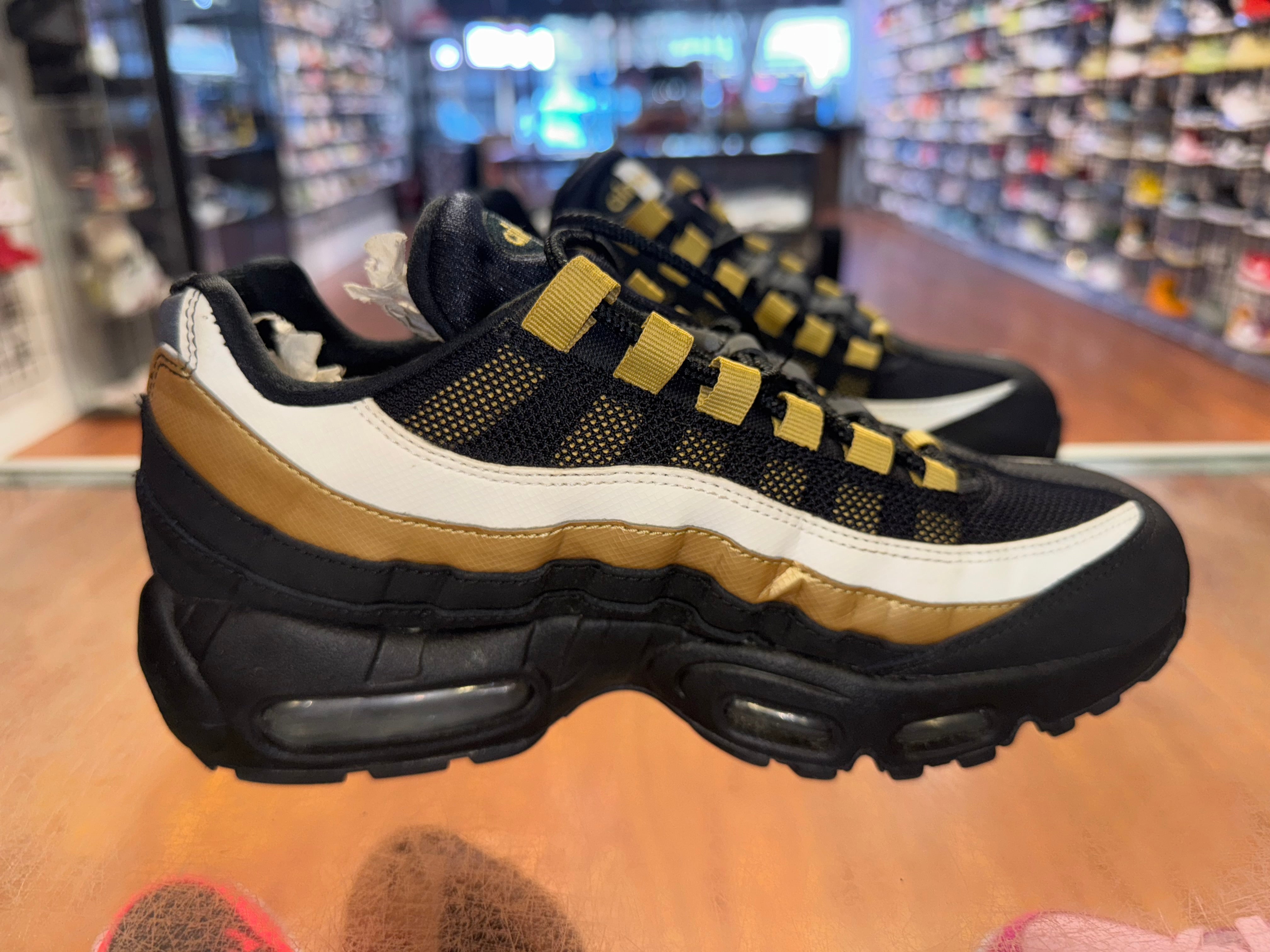 Size 6 Air Max 95 "Black Metallic Gold"