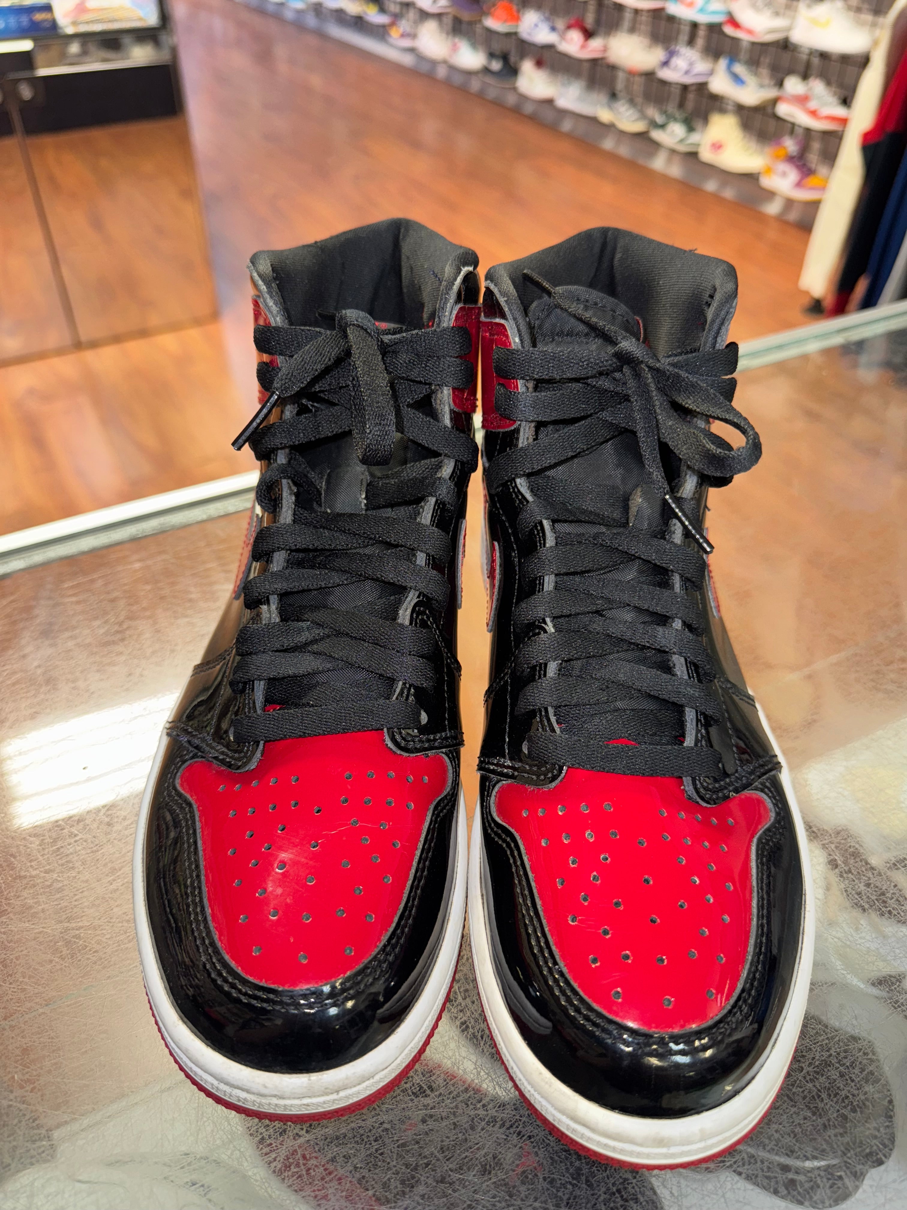 Size 9 Air Jordan 1 "Patent Bred"