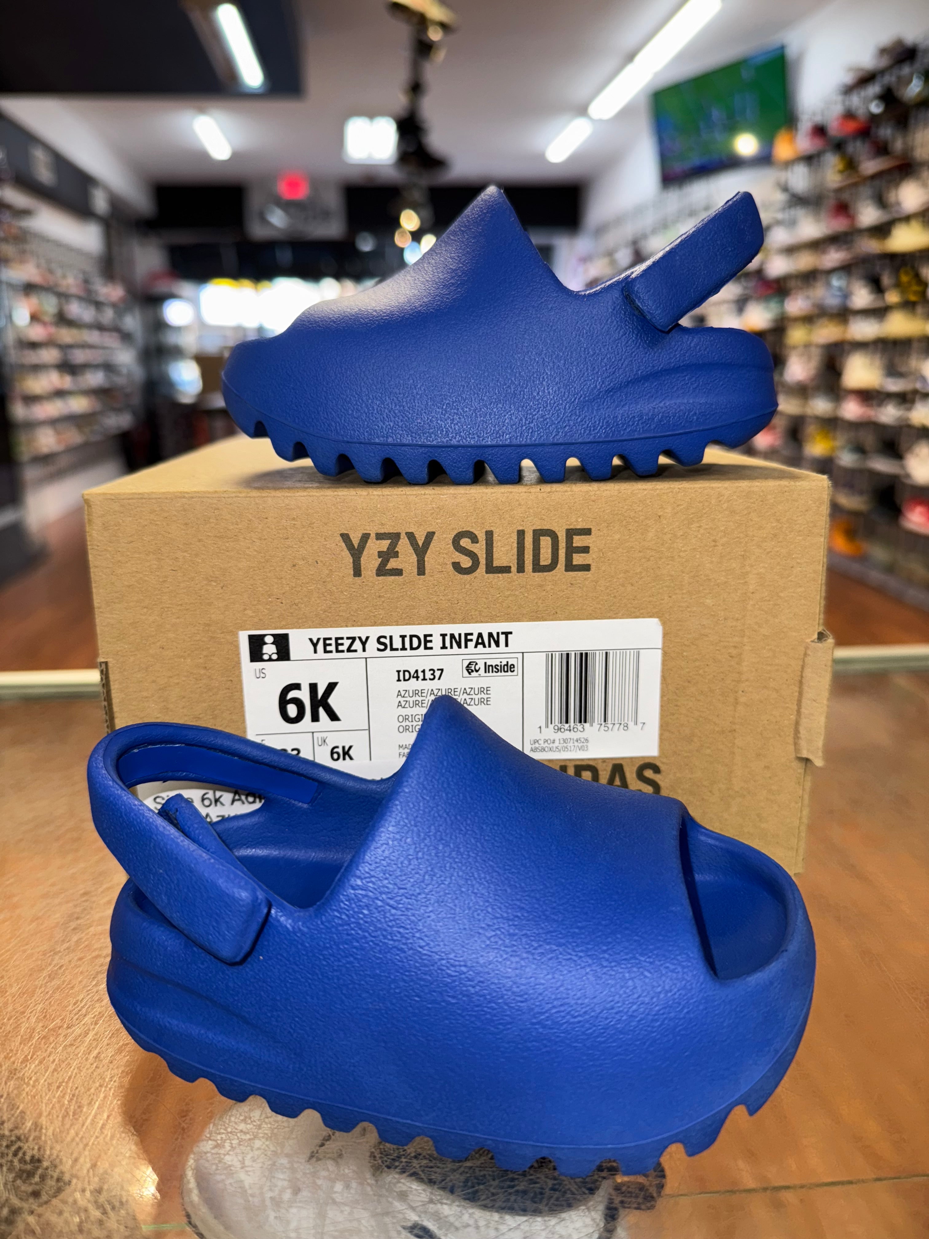 Size 6k Adidas Yeezy Slide “Azure” (TD)