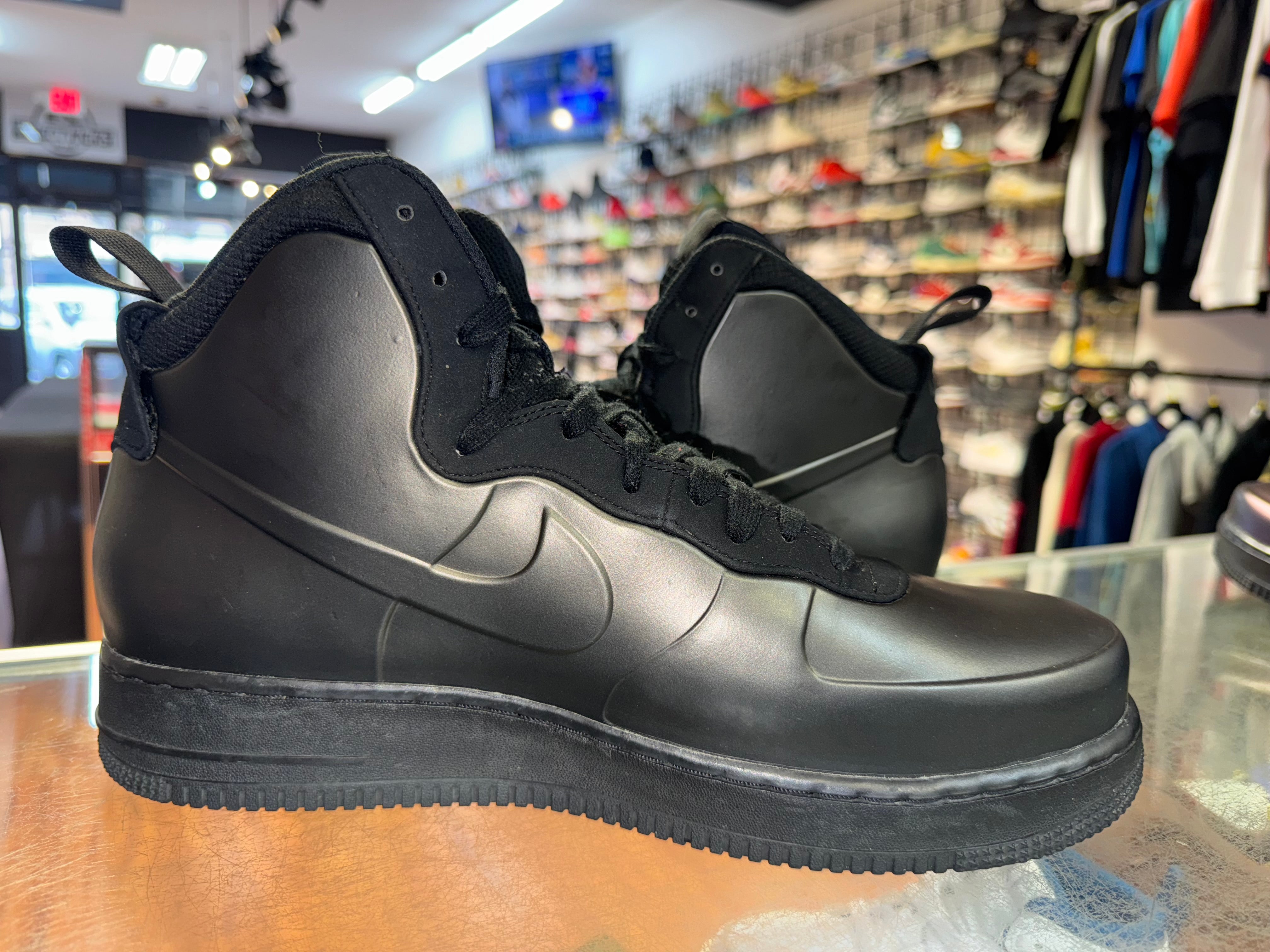 Size 12 Air Force 1 Foamposite Cup "Triple Black"